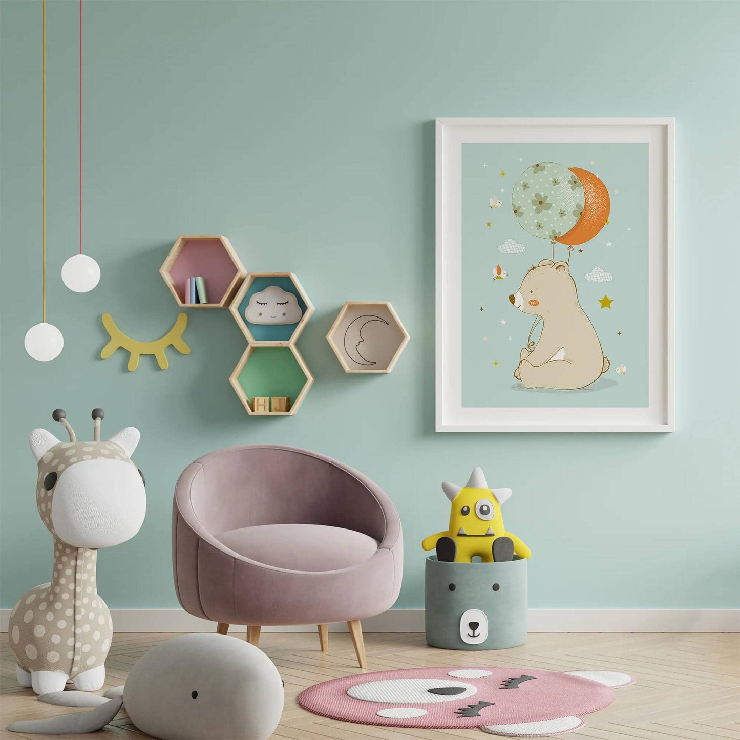 Teddy Bear Illustration Poster - HypeSheriff