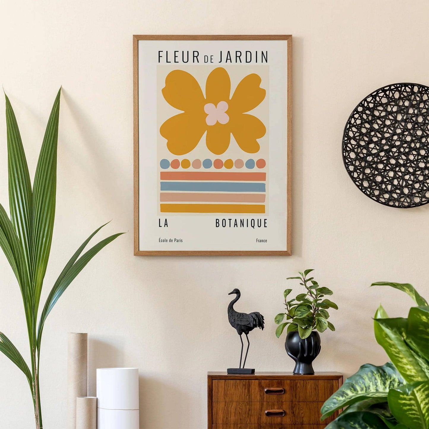 Yellow Flower Retro Poster - HypeSheriff