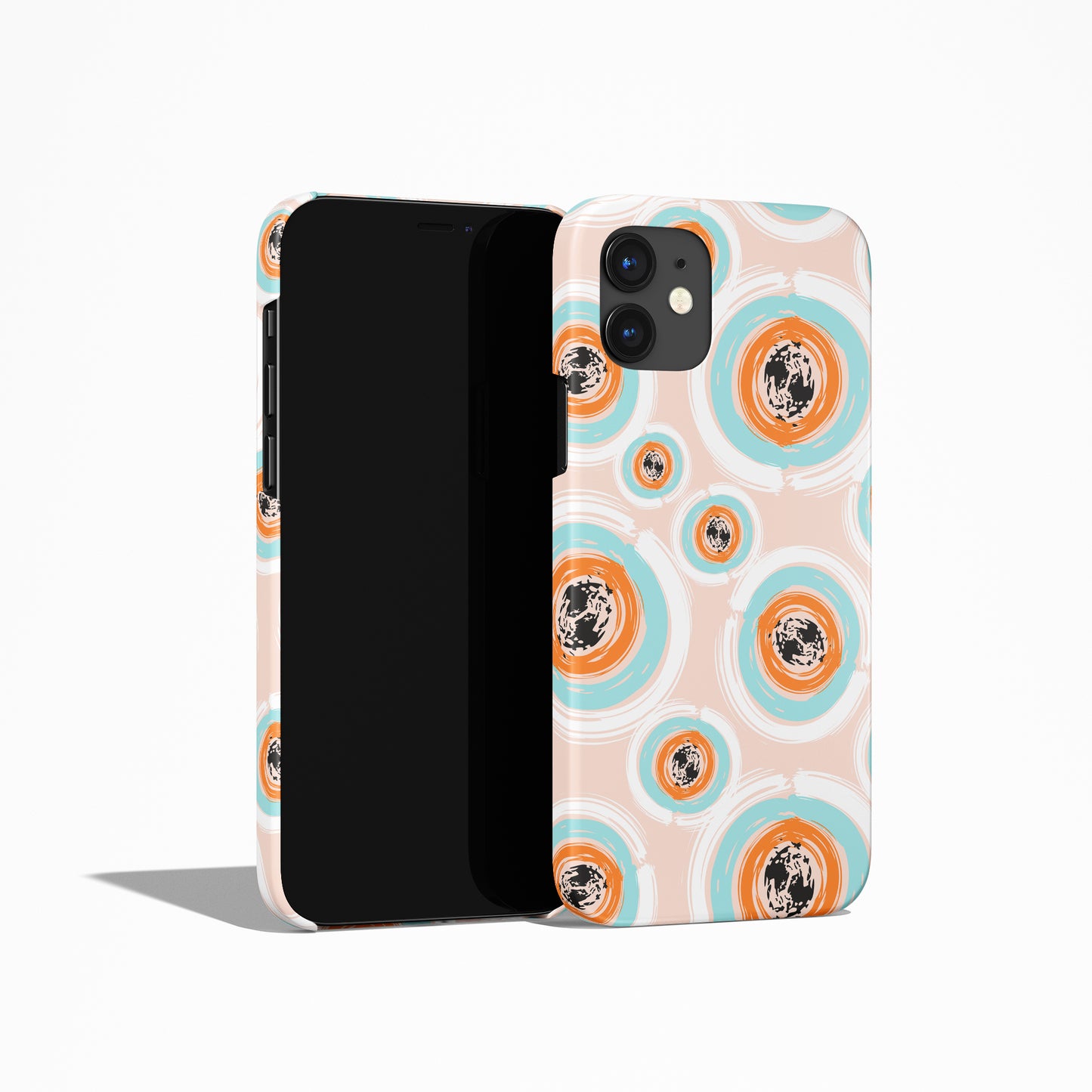 Retro Pastel Pattern iPhone Case - HypeSheriff