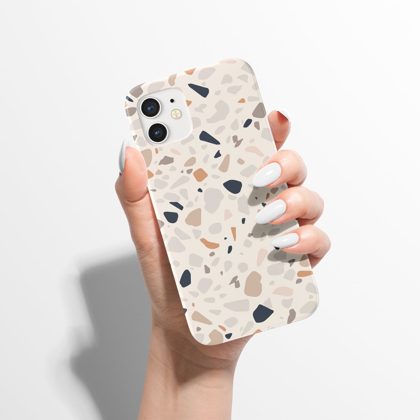 Beige Natural Terrazzo iPhone Case - HypeSheriff