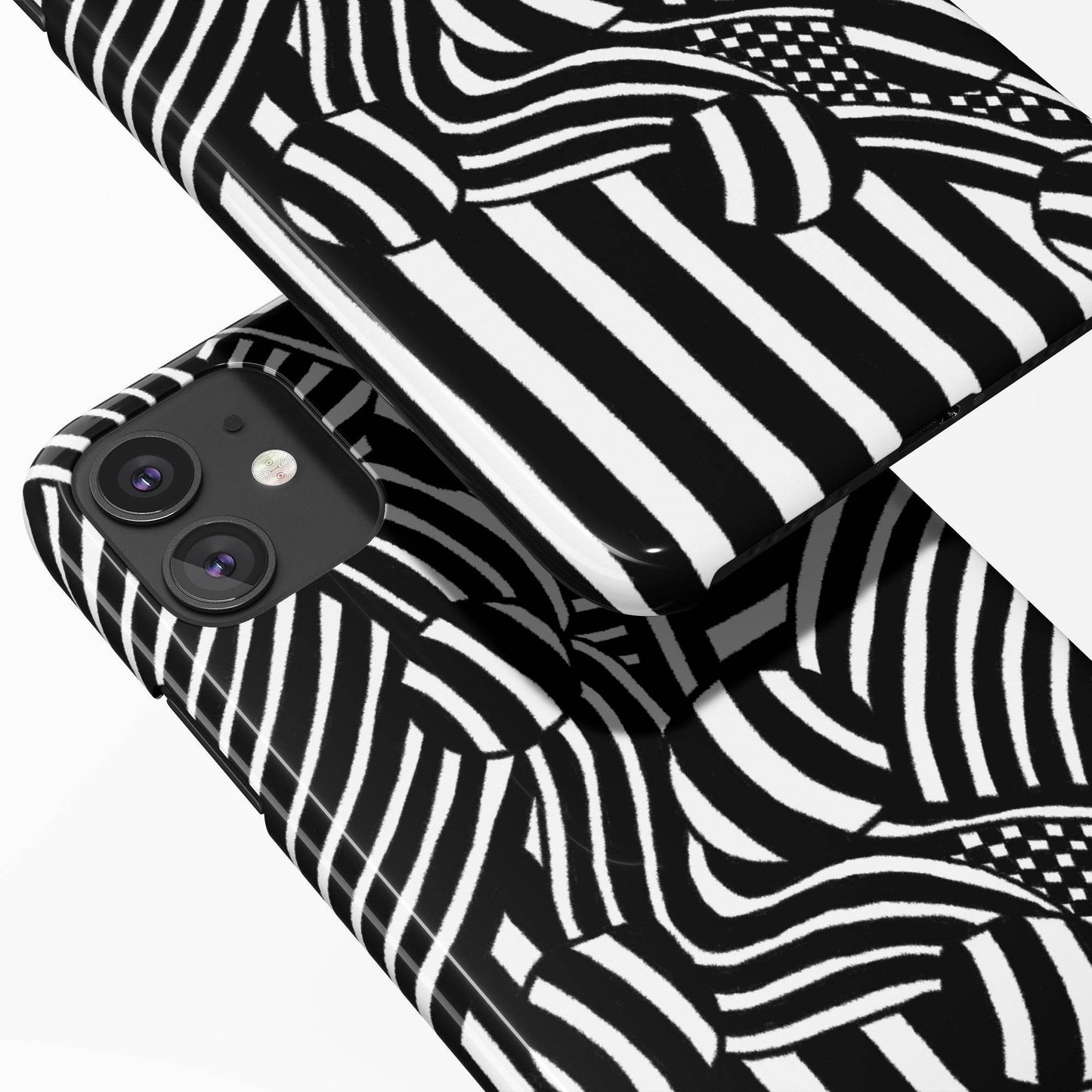 Black and White iPhone Case - HypeSheriff