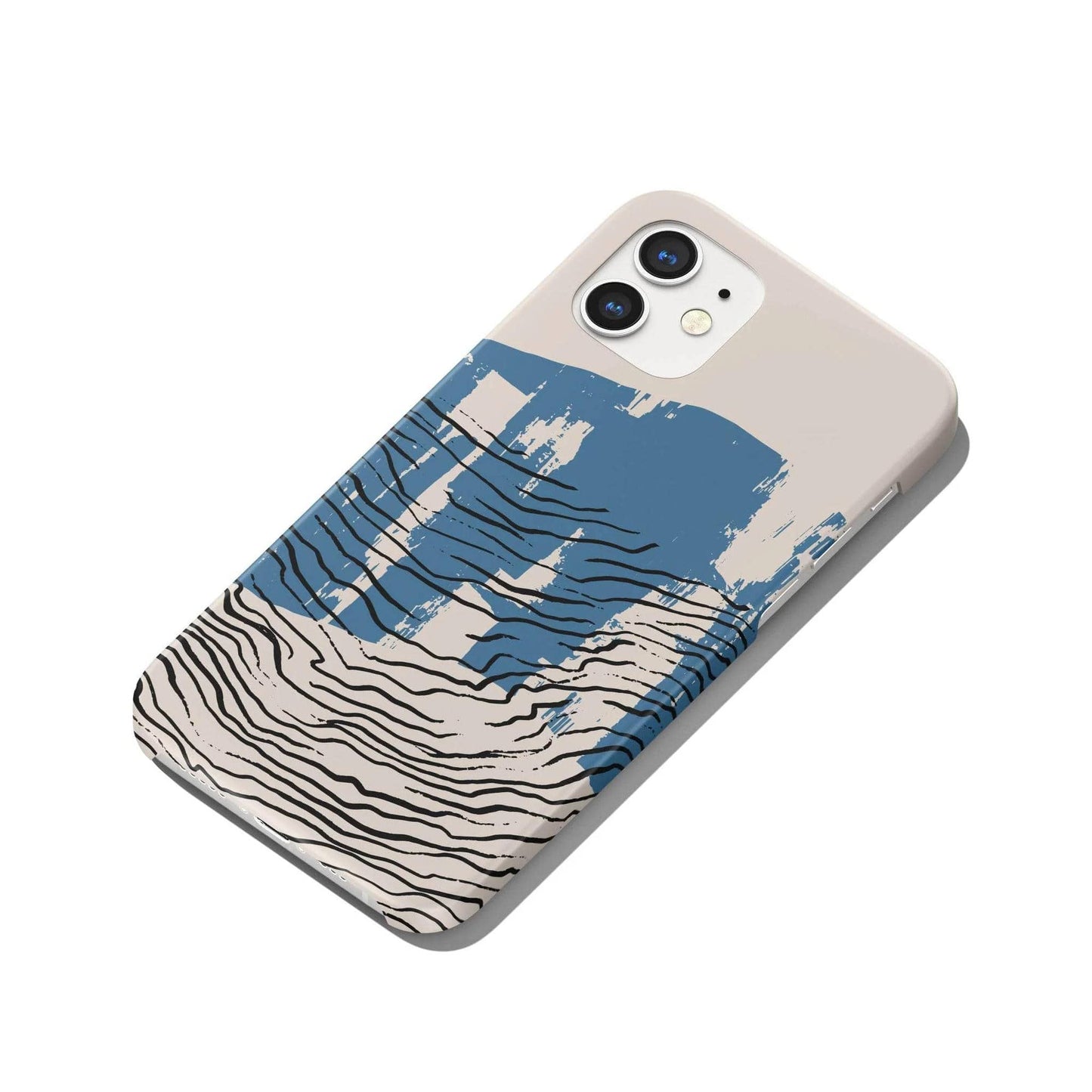 Abstract Blue Landscape iPhone Case - HypeSheriff