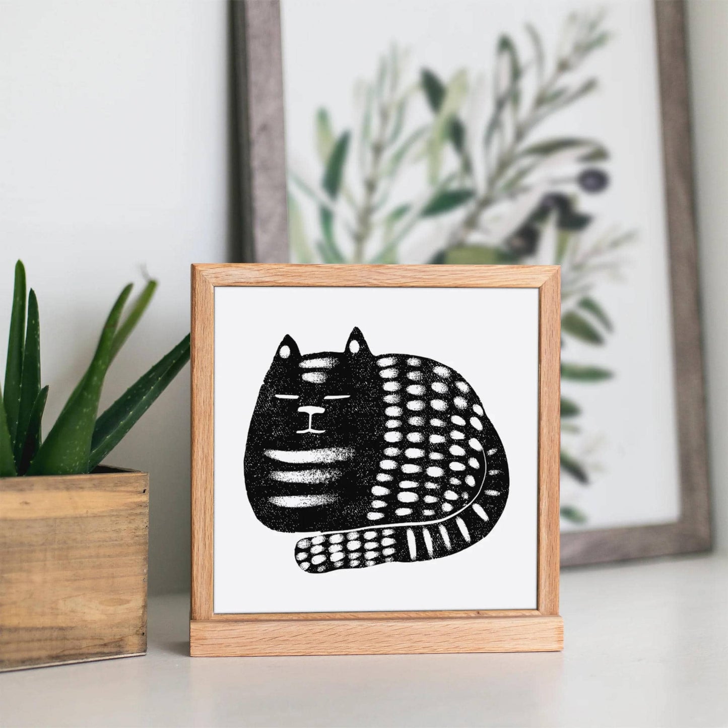 Lazy Kitty Print - HypeSheriff