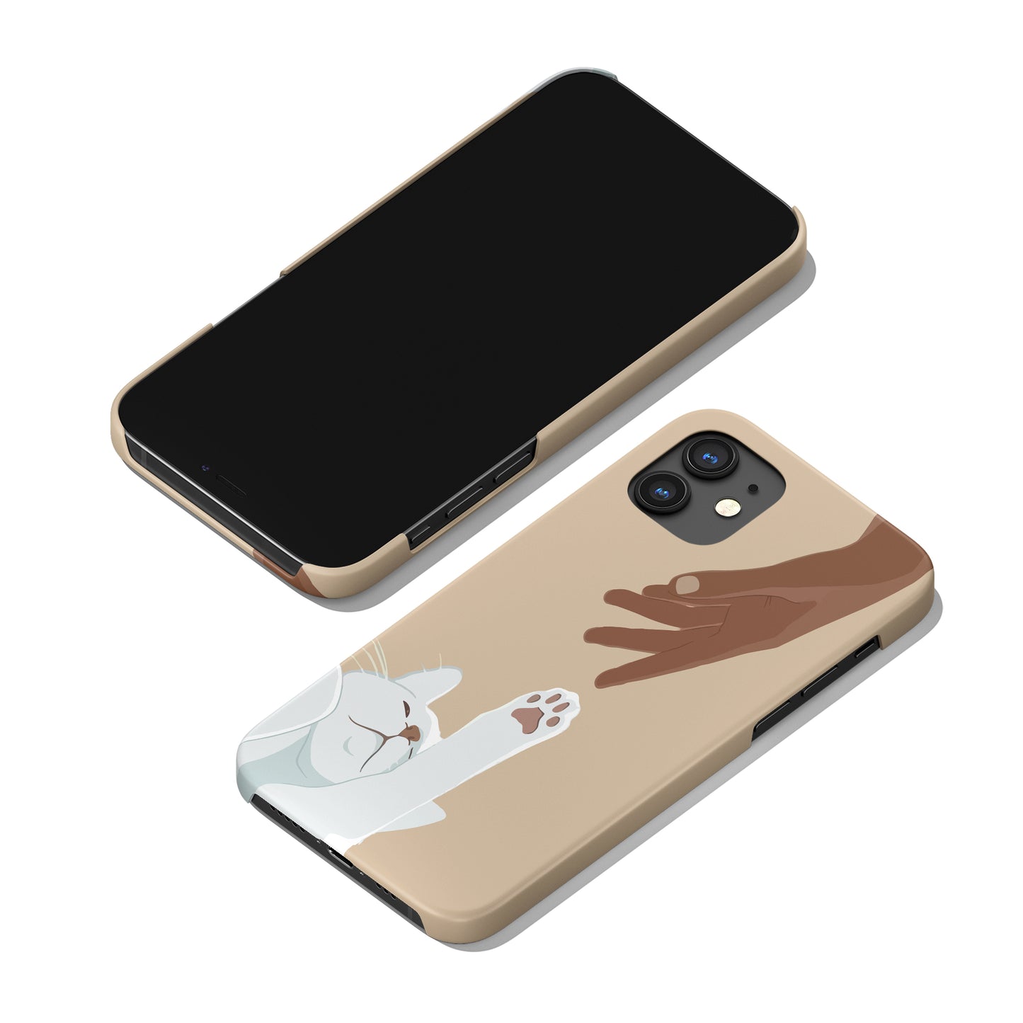 Cute Cat Best Friend iPhone Case - HypeSheriff