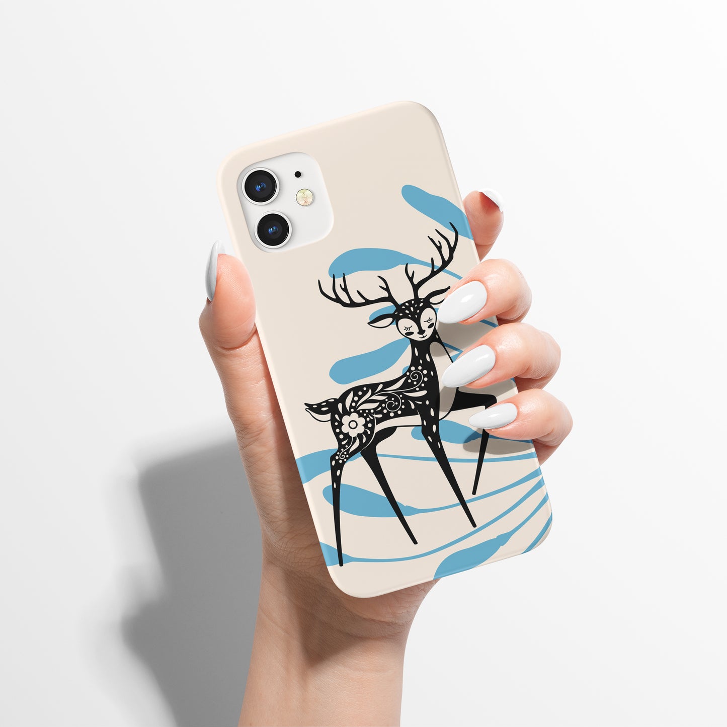 Cute Reindeer iPhone Case - HypeSheriff
