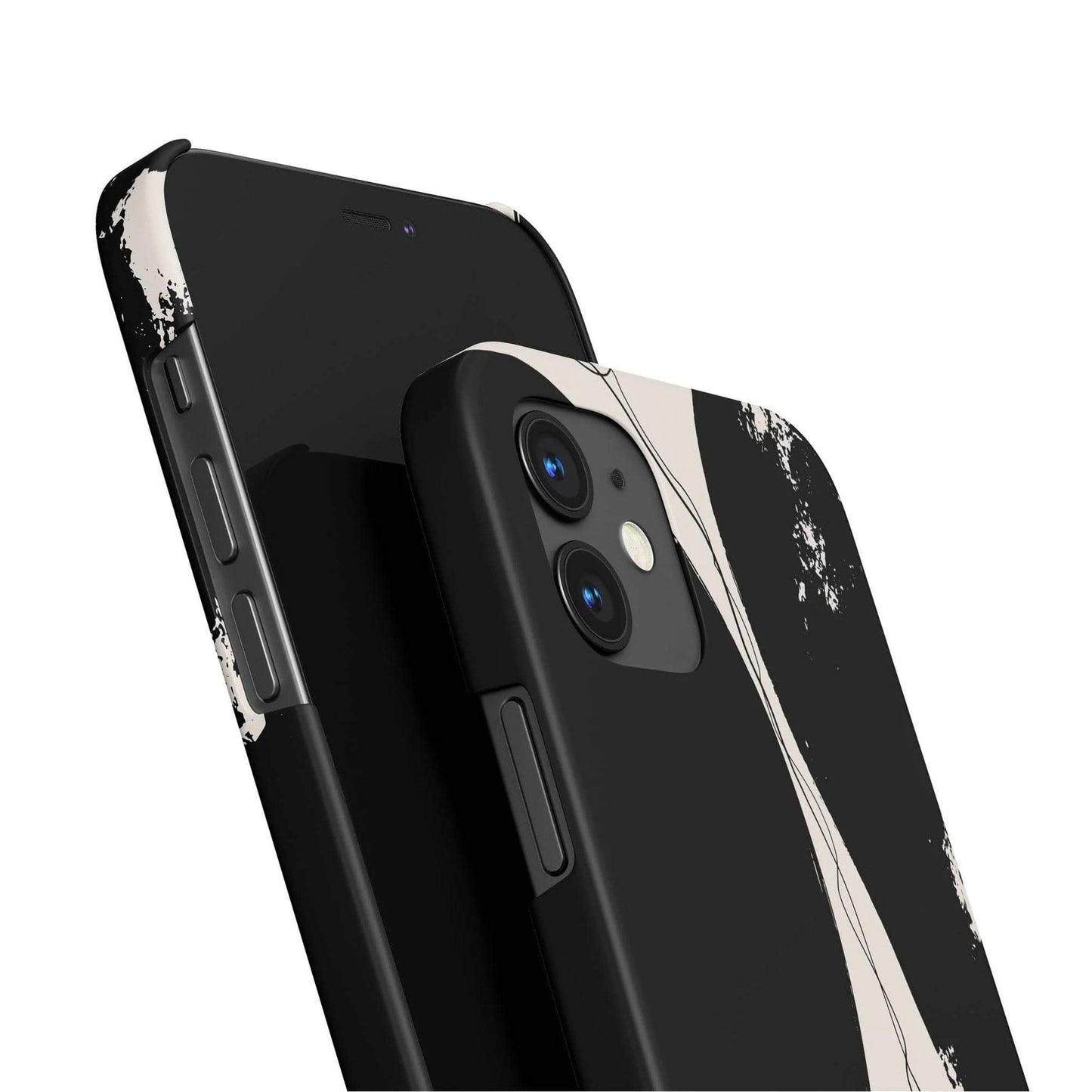 Black Minimalist Modern Art iPhone Case - HypeSheriff