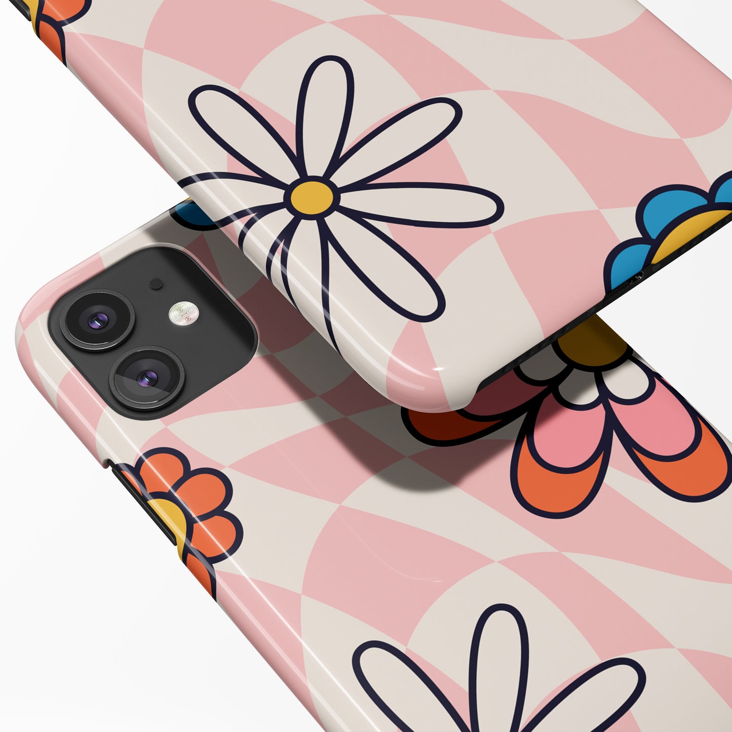 Groovy Retro Pink iPhone Case - HypeSheriff