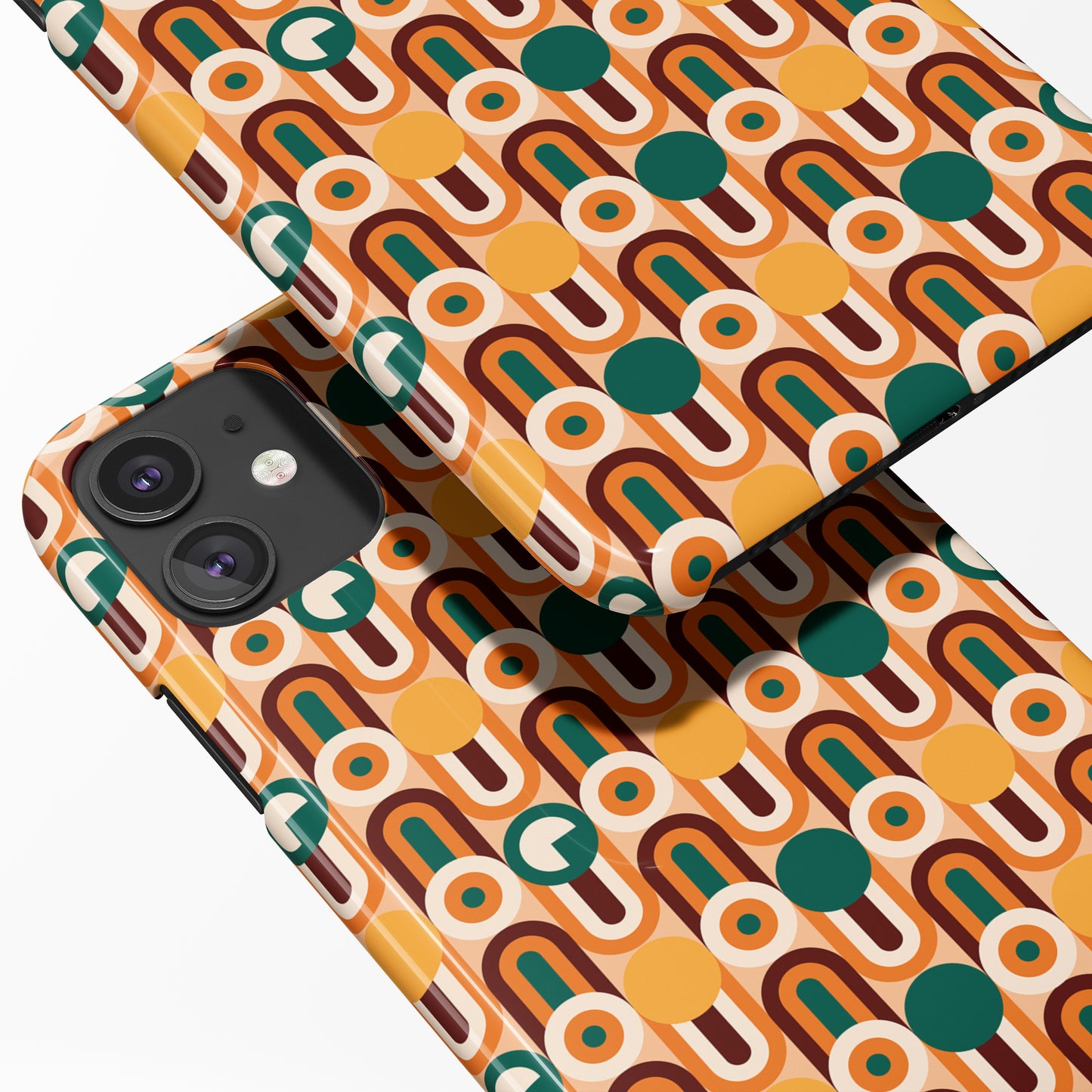 Yellow Retro 60s iPhone Case - HypeSheriff