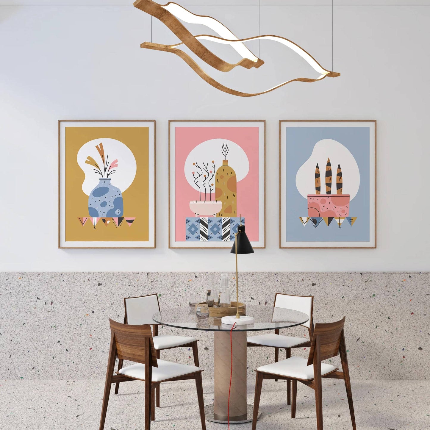 Set of 3 Abstract Still Life Posters - HypeSheriff