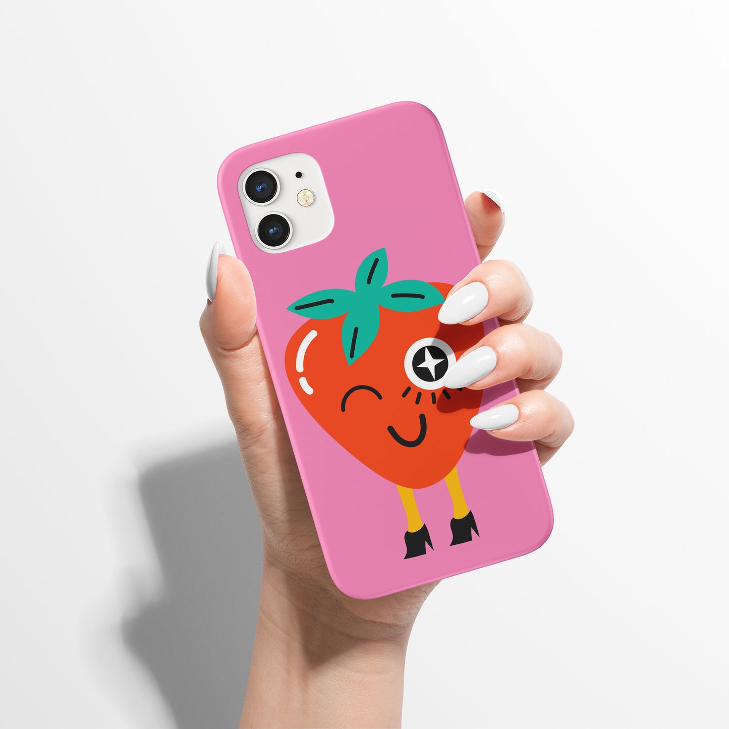 Cute Strawberry Pink iPhone Case - HypeSheriff