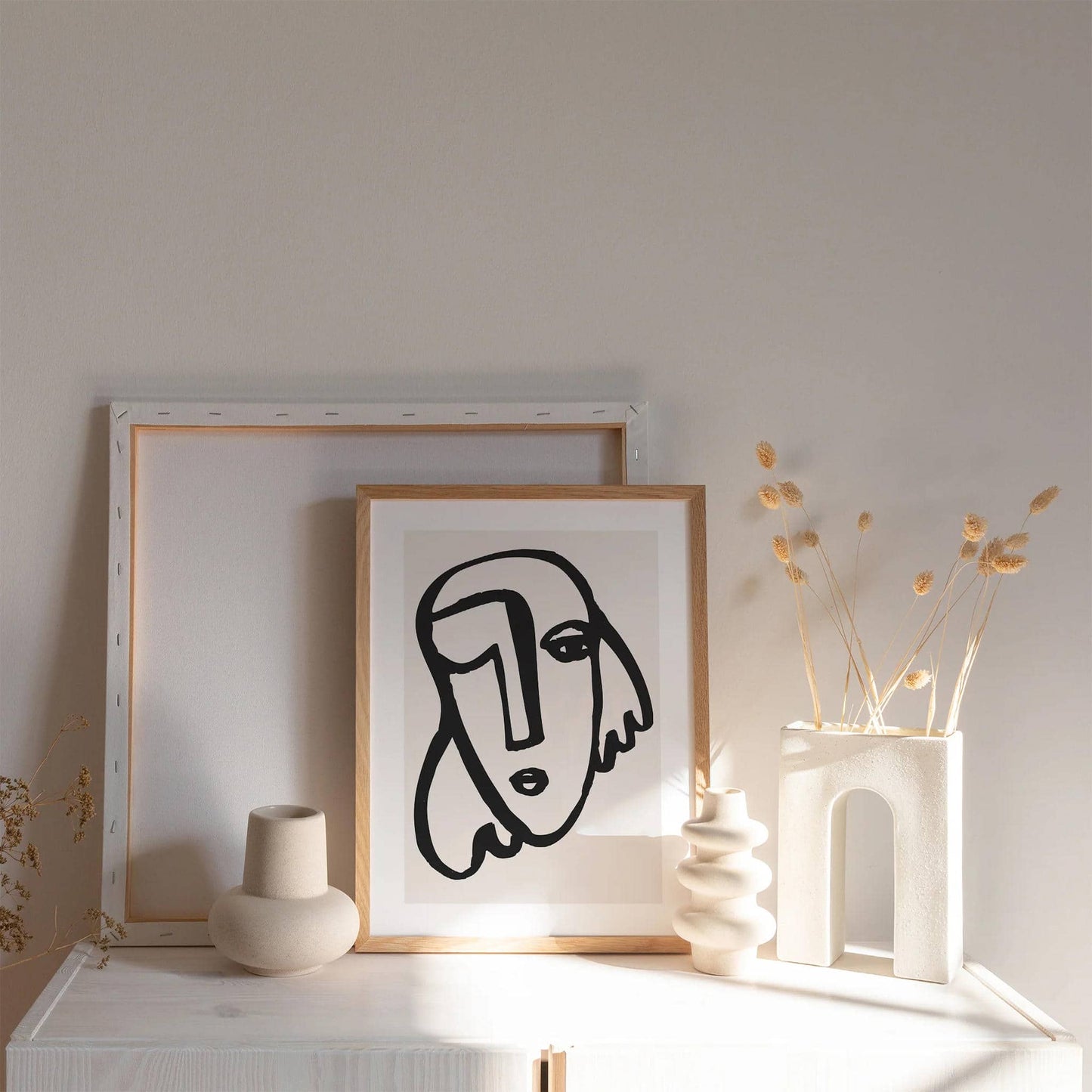 Picasso Line Art Face No.1 Poster - HypeSheriff