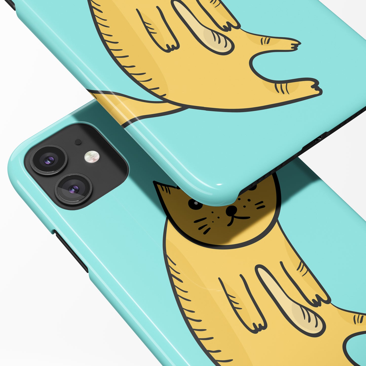 Funny Sad Cat iPhone Case - HypeSheriff