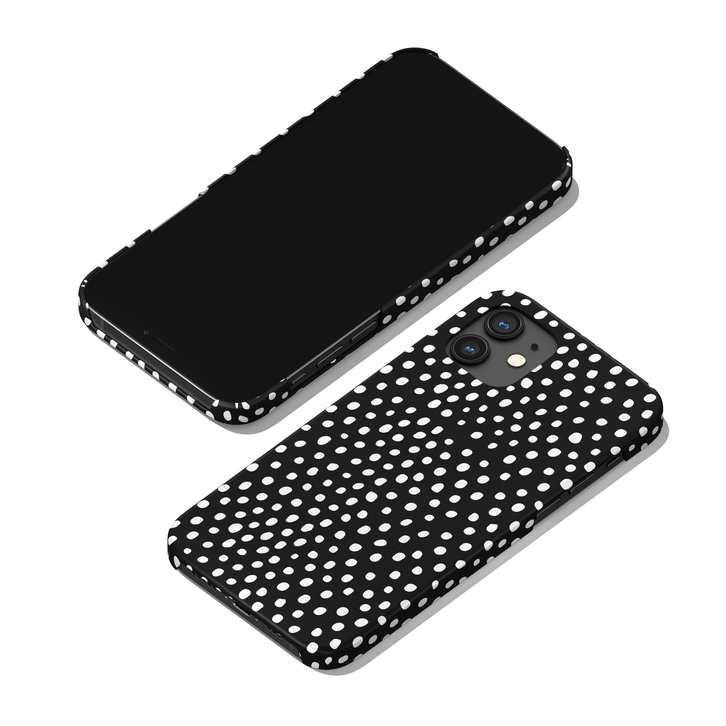 Black with Dots iPhone Case - HypeSheriff