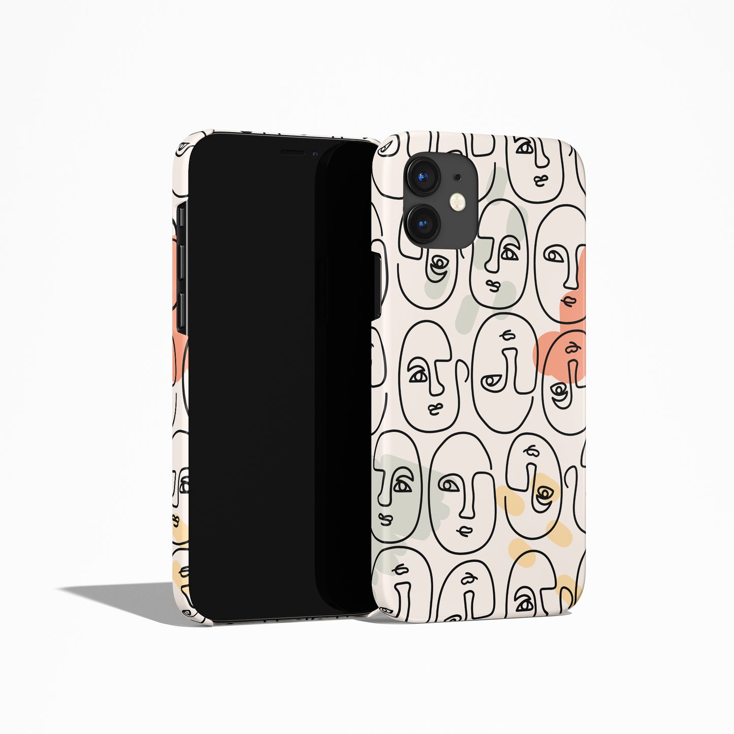 Line Art Faces iPhone Case - HypeSheriff