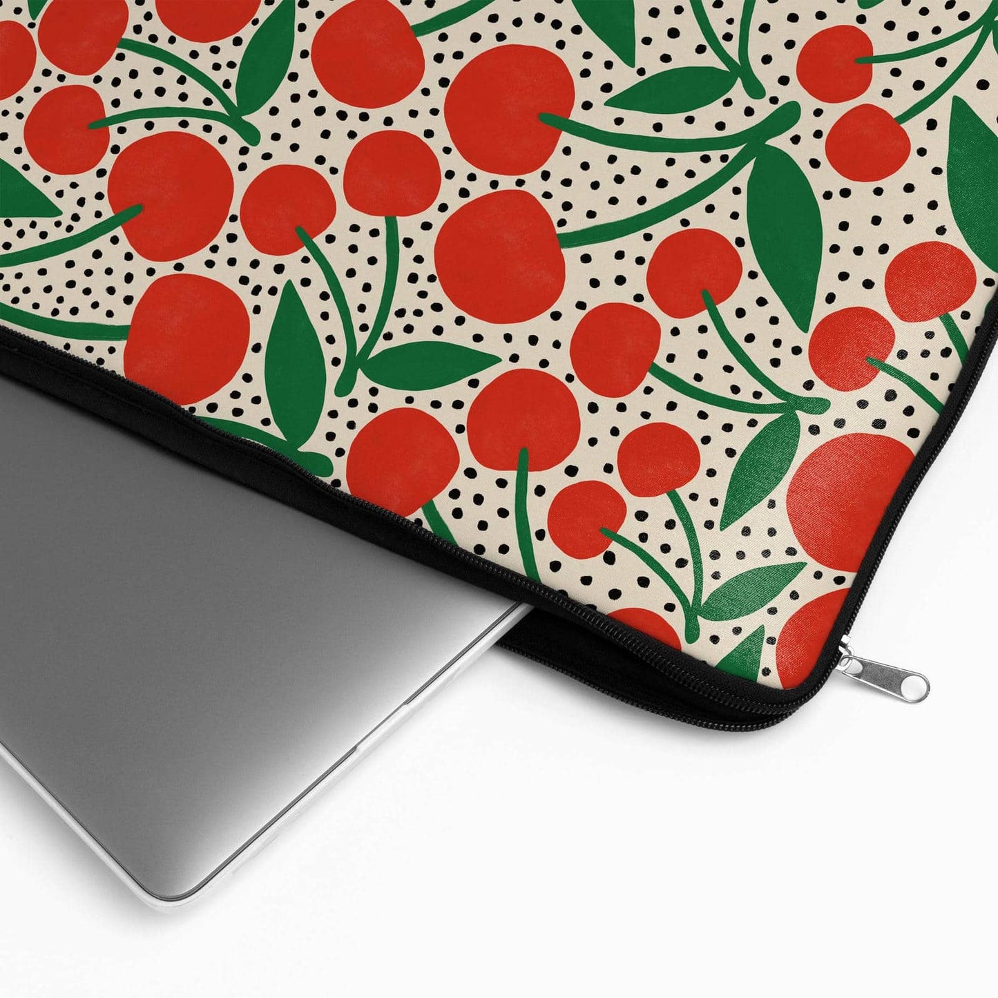 Pin Up Girl Dots&Cherries MacBook Sleeve - HypeSheriff