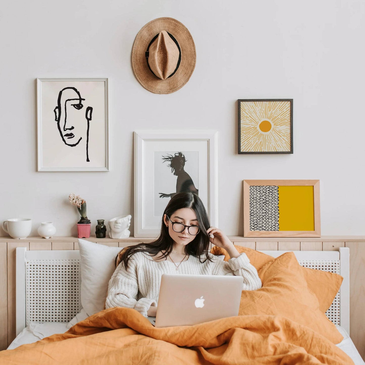 Human Face Line Art Poster - HypeSheriff