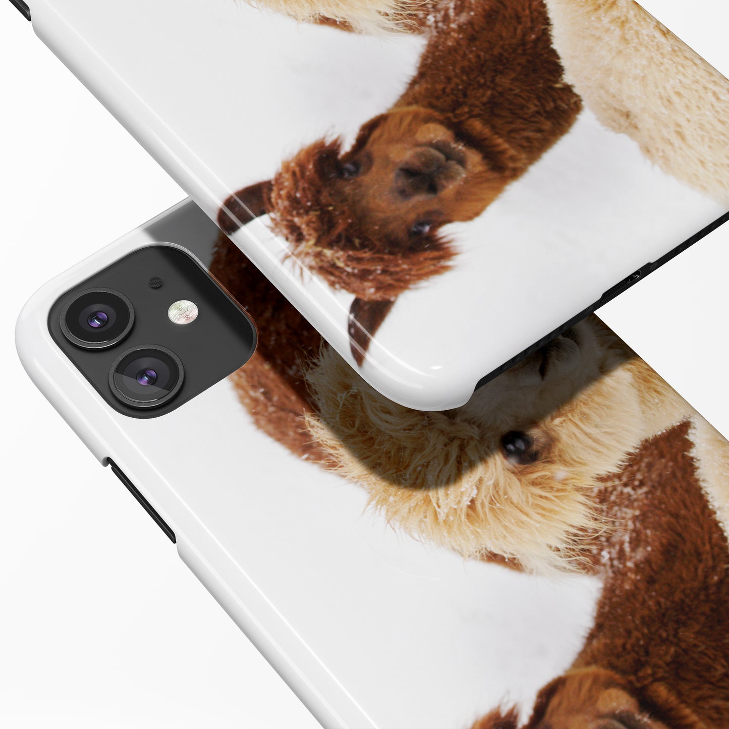 Cute Alpacas iPhone Case - HypeSheriff