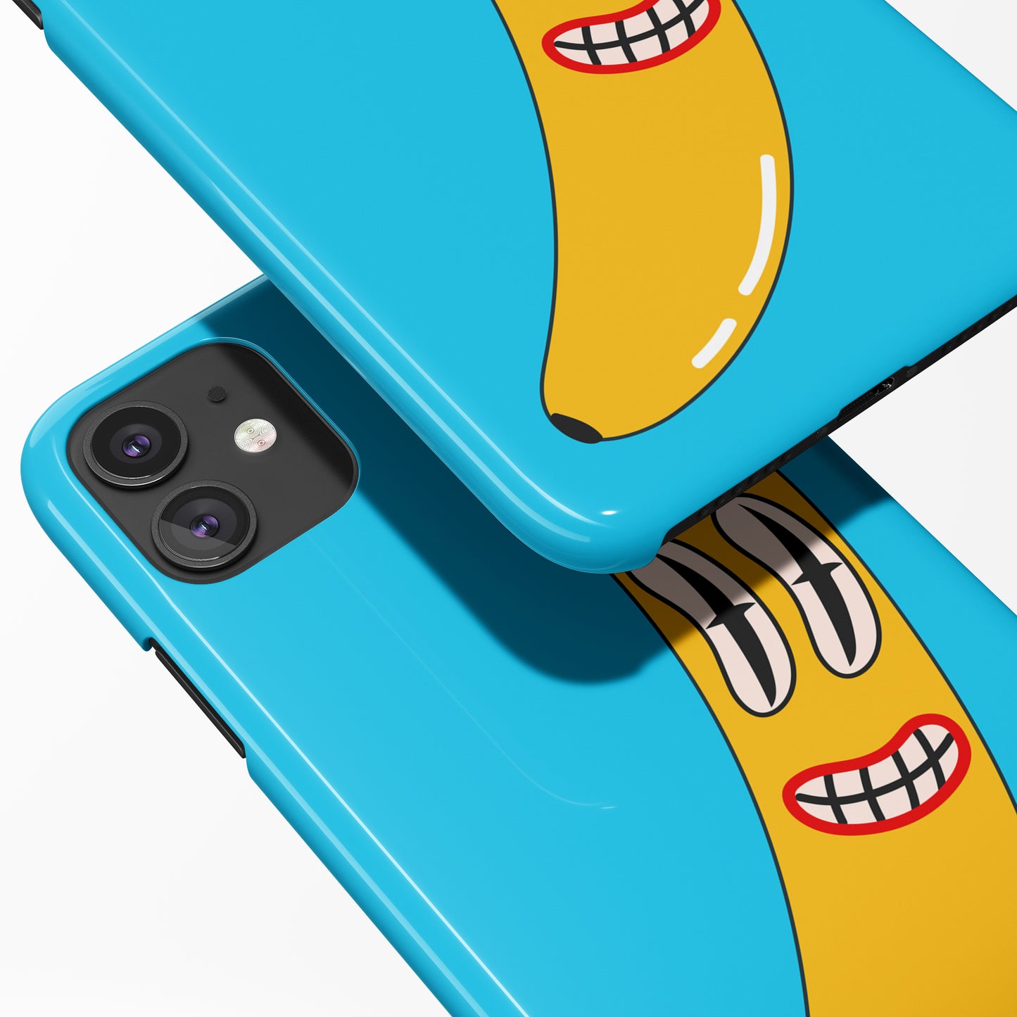 Crazy Banana Blue iPhone Case - HypeSheriff