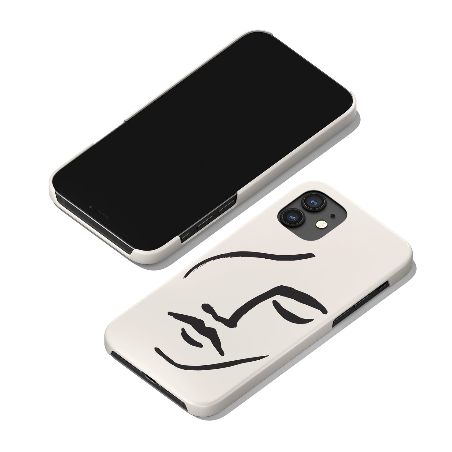 Woman Line Art iPhone Case - HypeSheriff