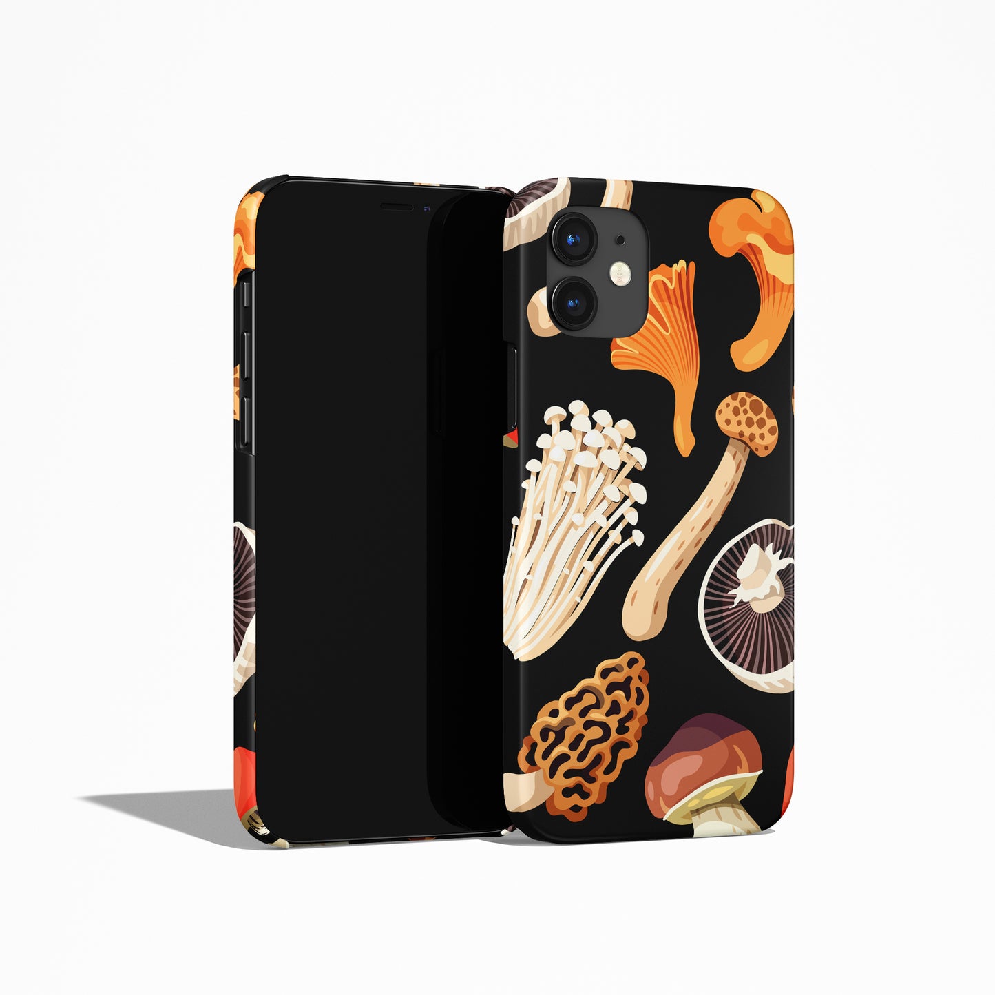 Mushrooms Black iPhone Case - HypeSheriff