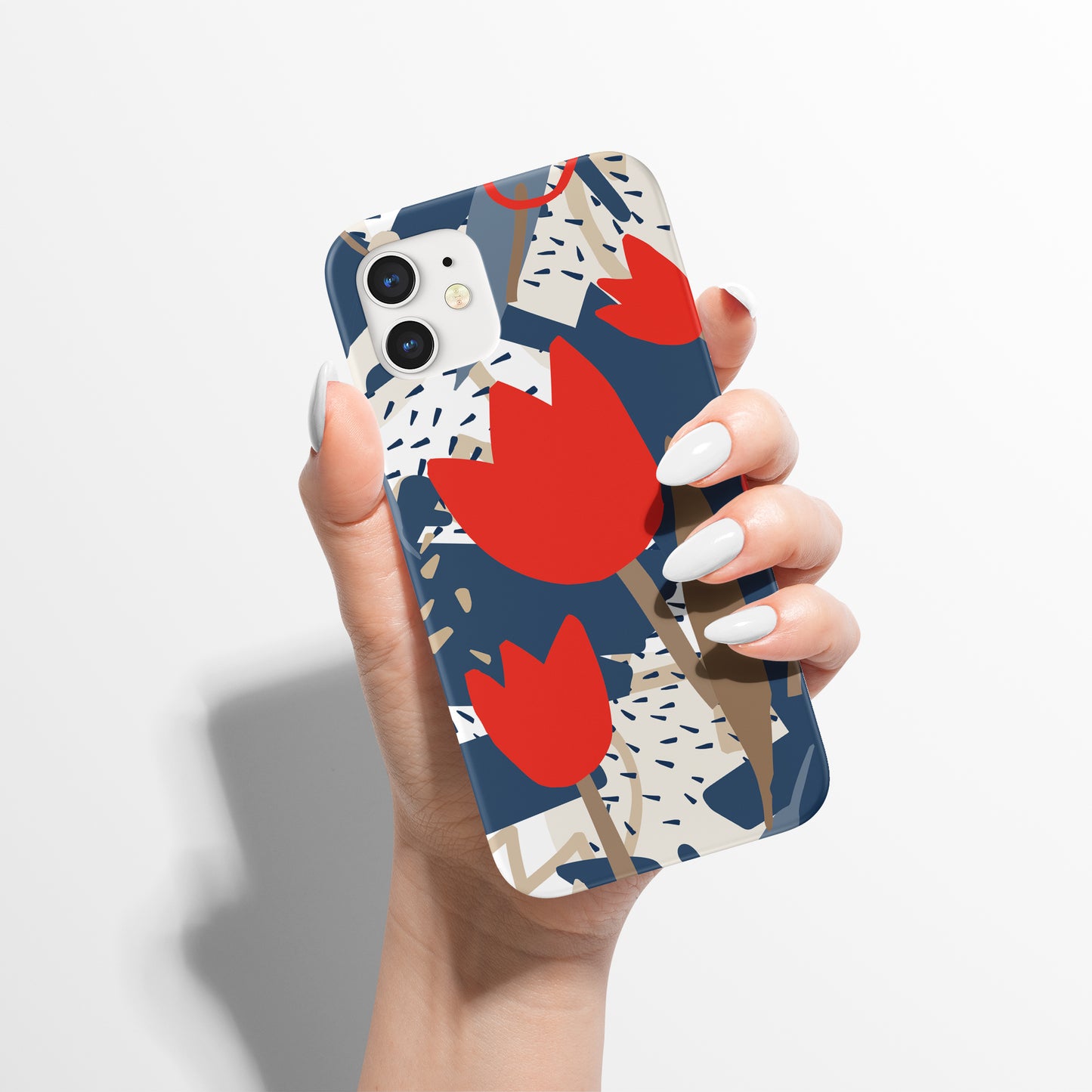 Red Tulips Floral iPhone Case - HypeSheriff