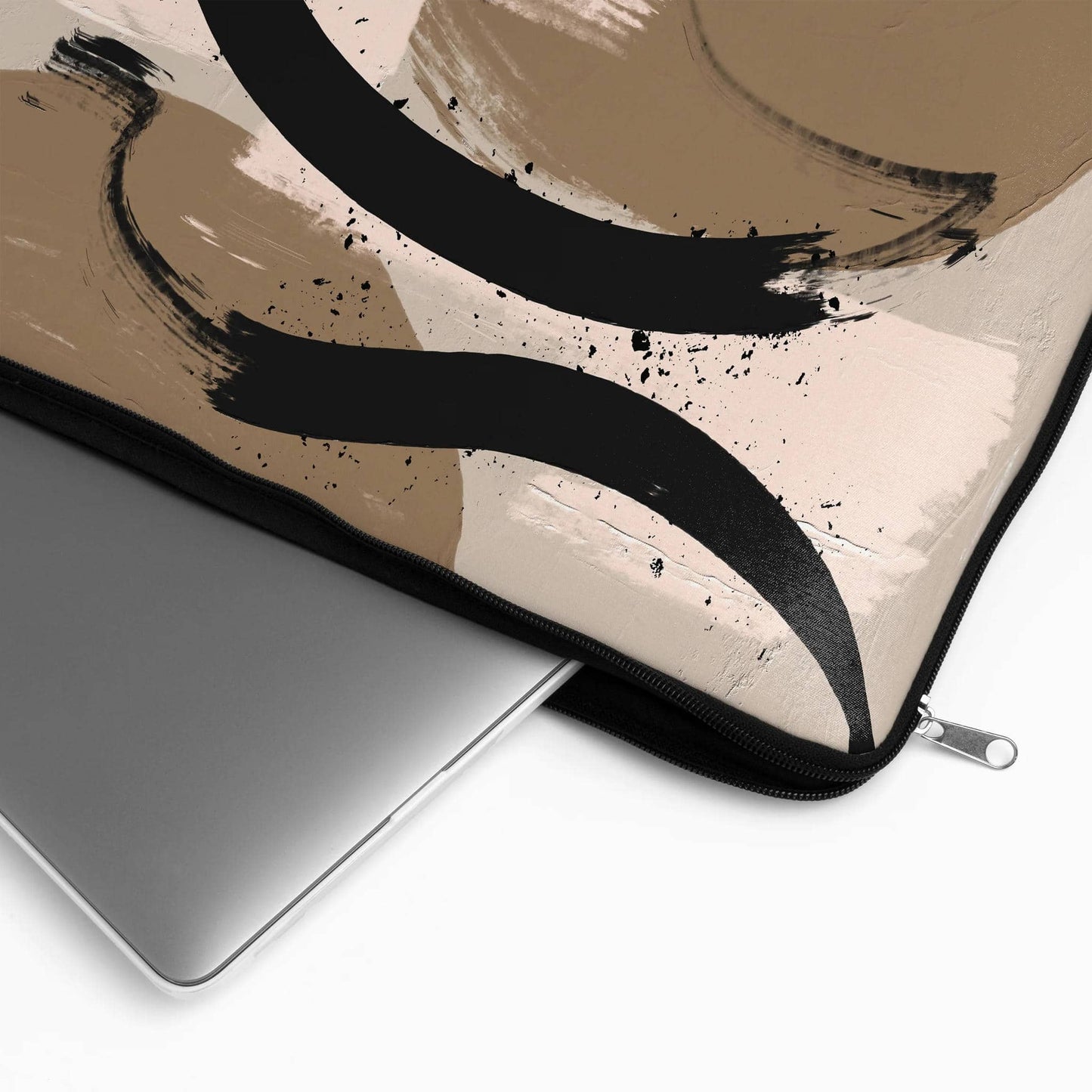 Abstract Beige Art - Laptop Sleeve - HypeSheriff