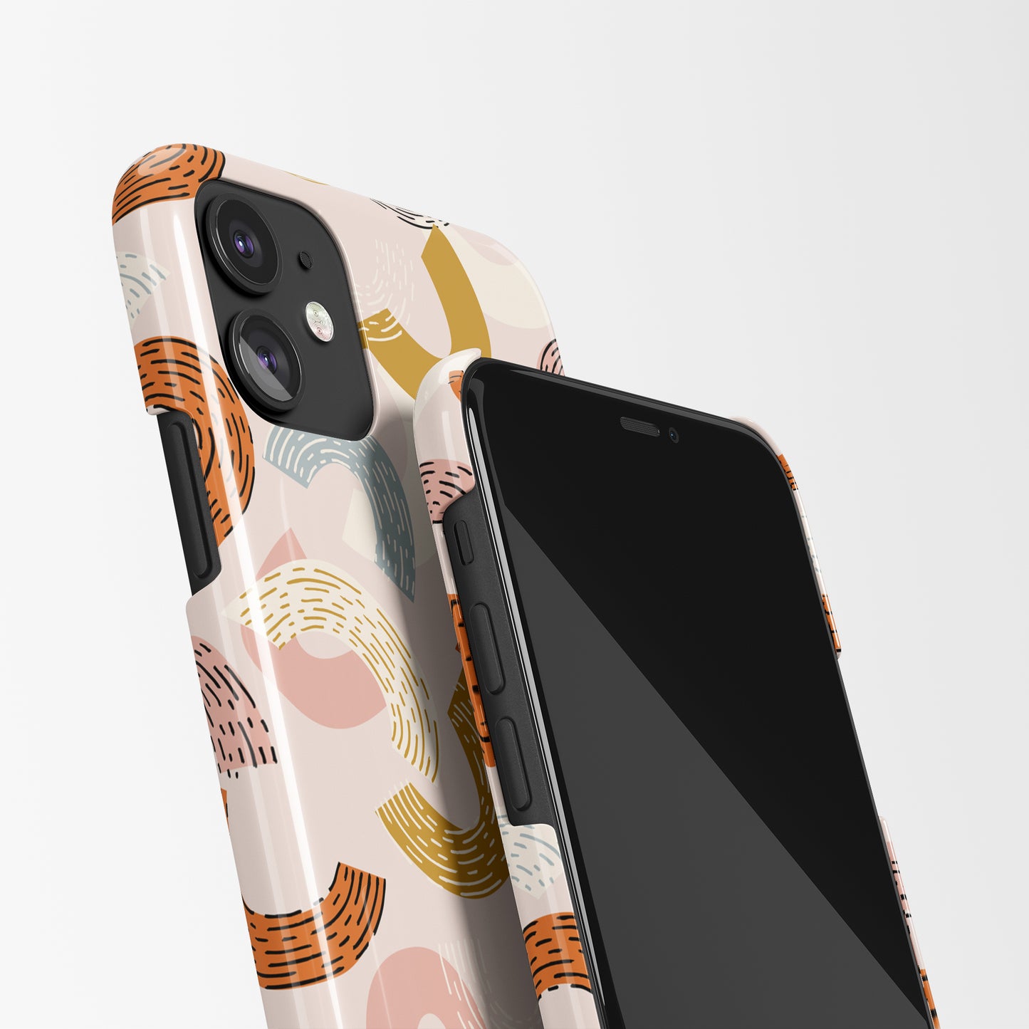 Beige Rainbows iPhone Case - HypeSheriff