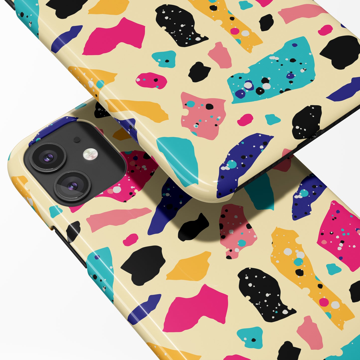 Colorful Terrazzo Abstract iPhone Case - HypeSheriff
