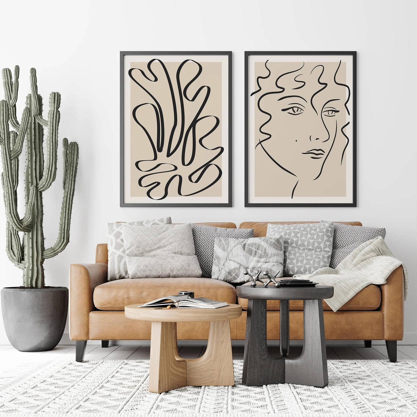 Set of 2 Line Art Prints - HypeSheriff