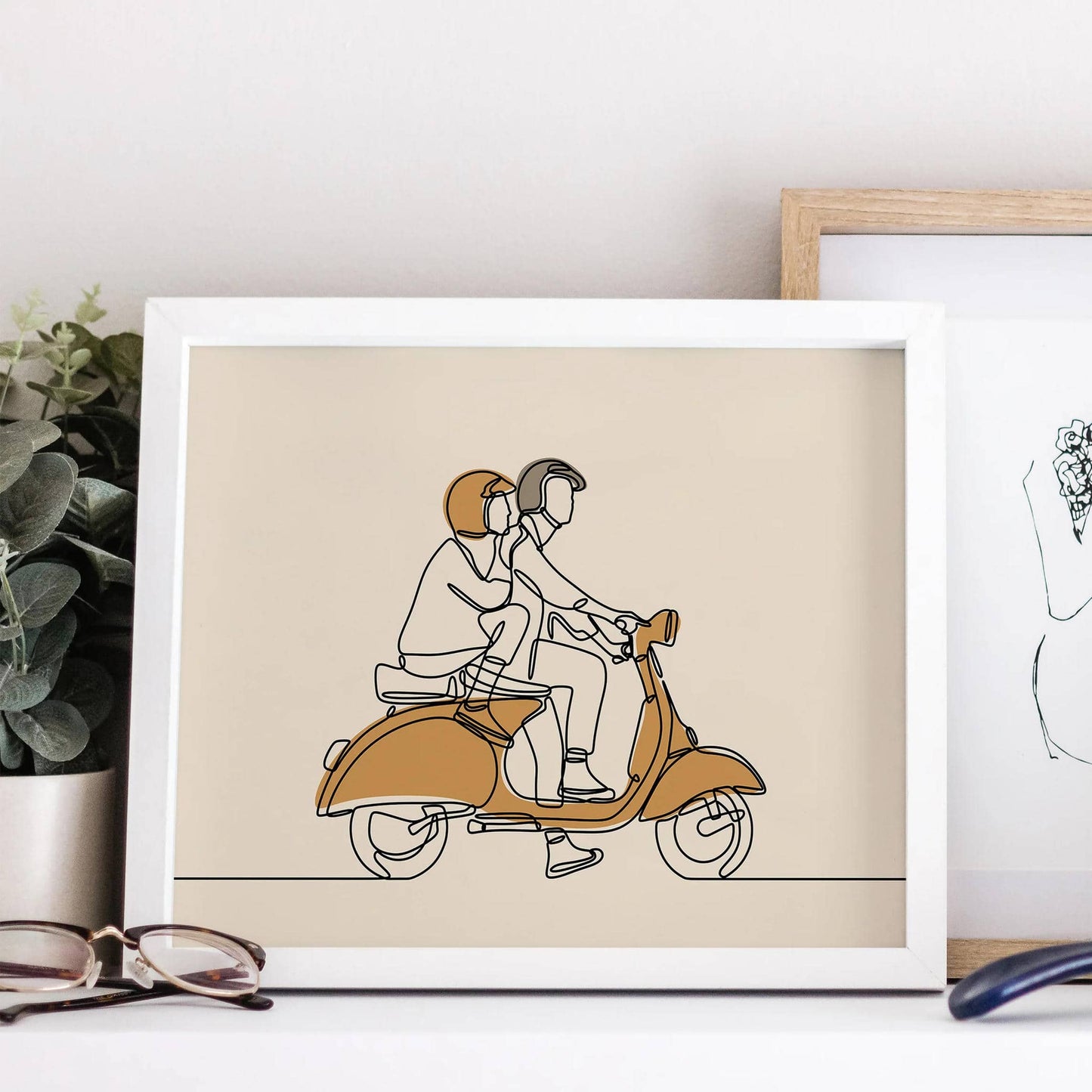Vespa Travel Poster - HypeSheriff