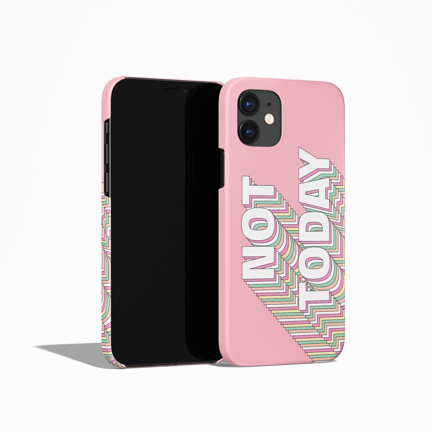 Not Today Pink iPhone Case - HypeSheriff