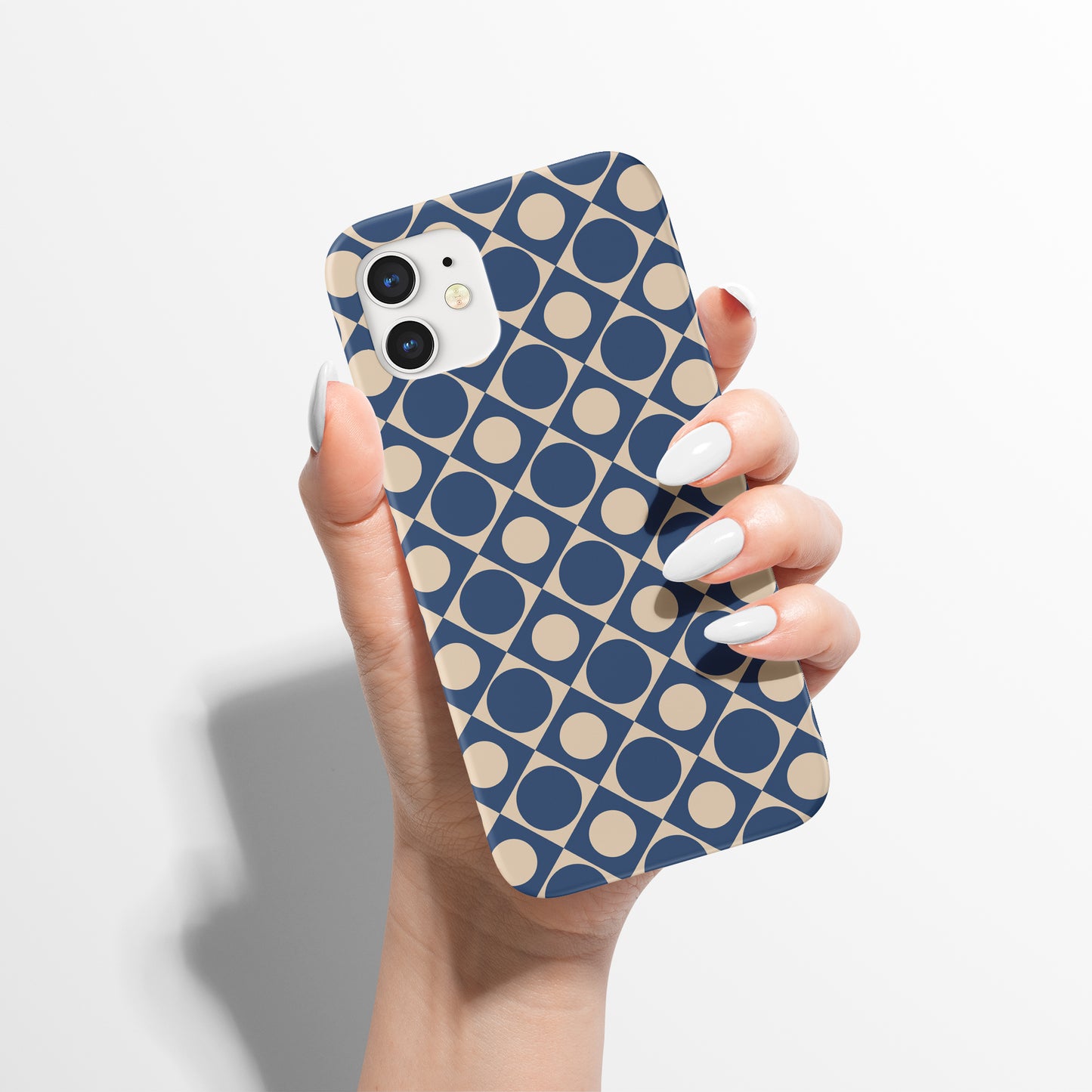 Blue Mid Century iPhone Case - HypeSheriff
