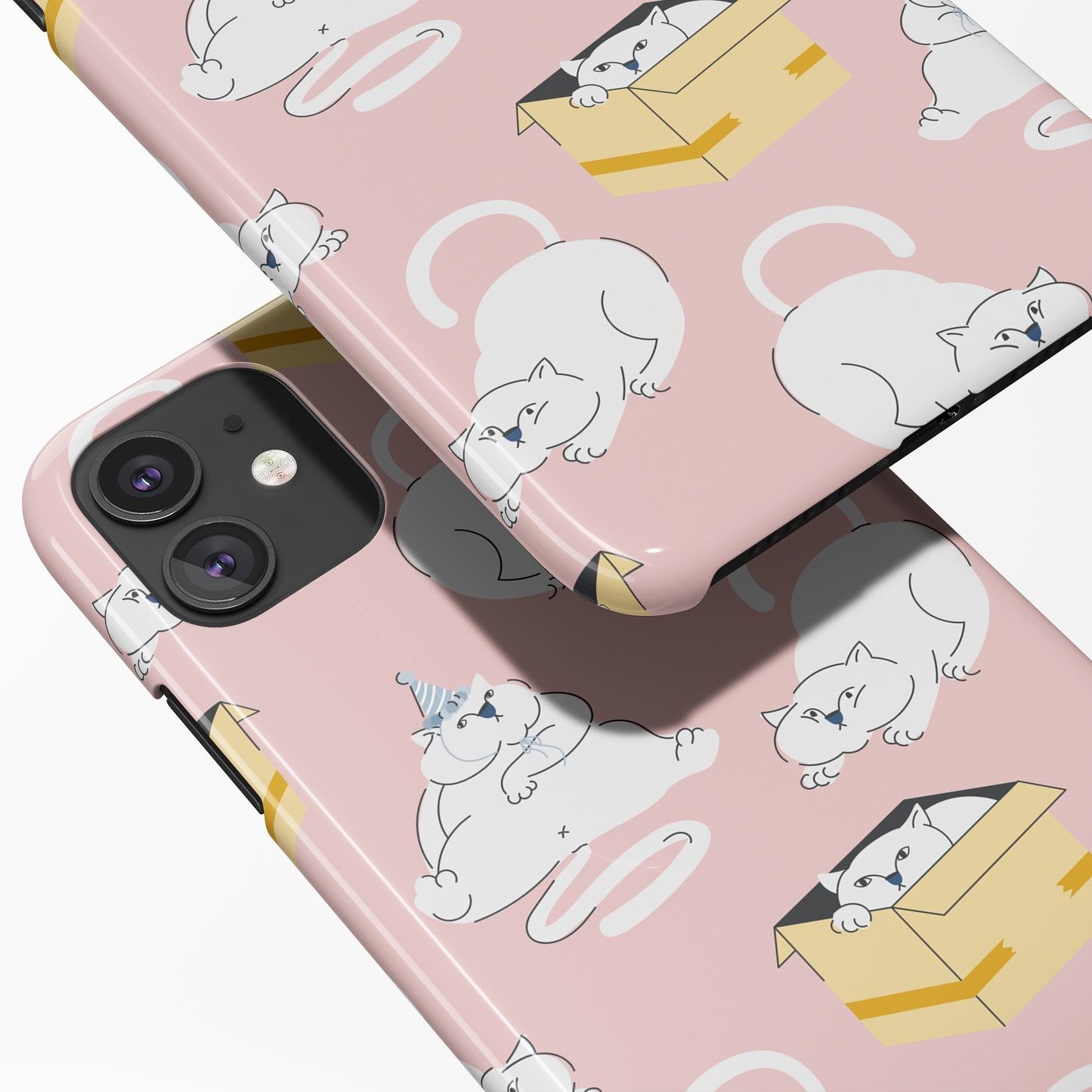 Fat Cute Cat Kitty iPhone Case - HypeSheriff