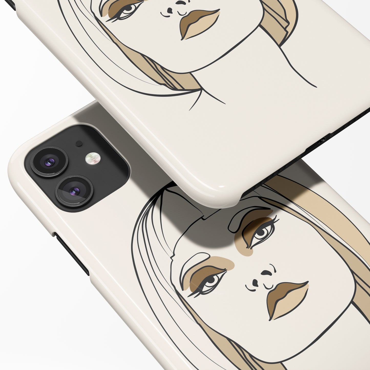 Woman Fashion Face iPhone Case - HypeSheriff