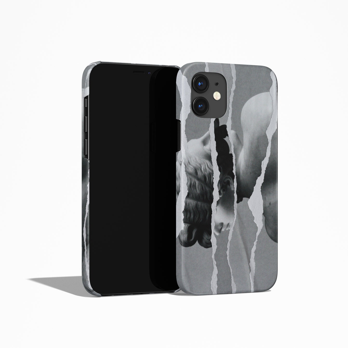 B&W Woman Collage iPhone Case - HypeSheriff