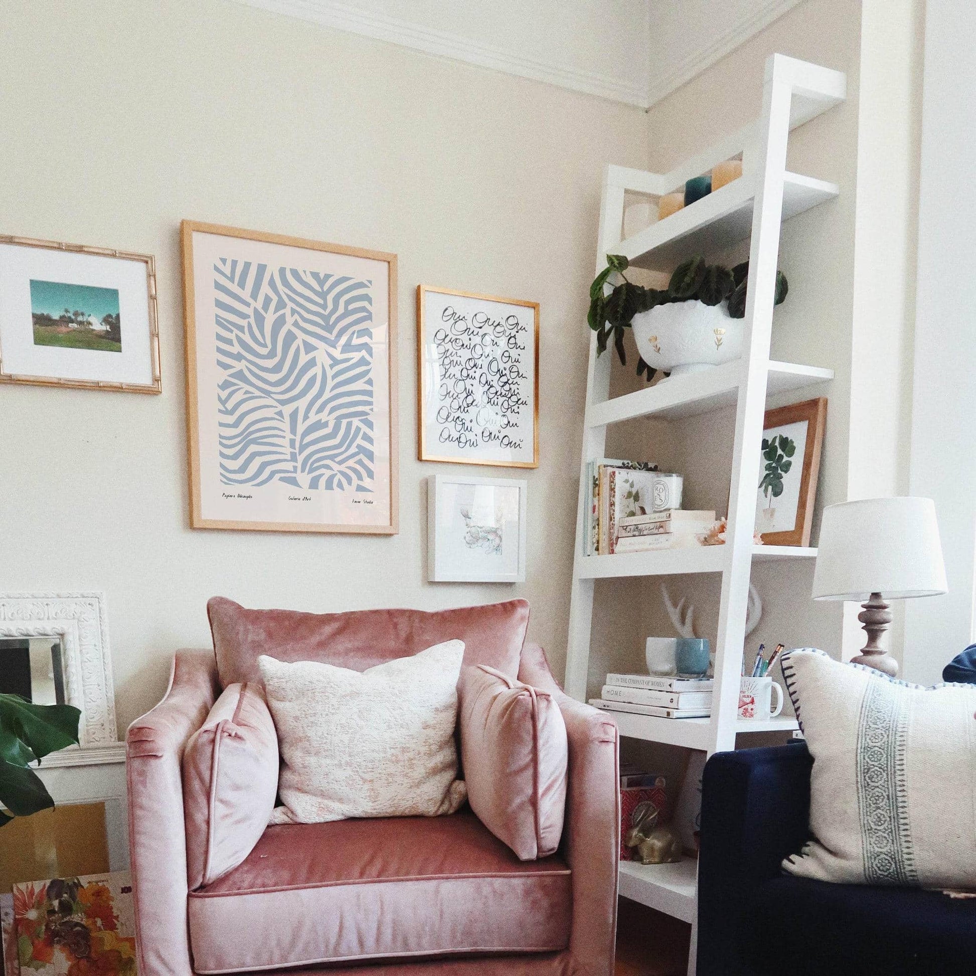 Papiers Découpés Blue Poster - HypeSheriff