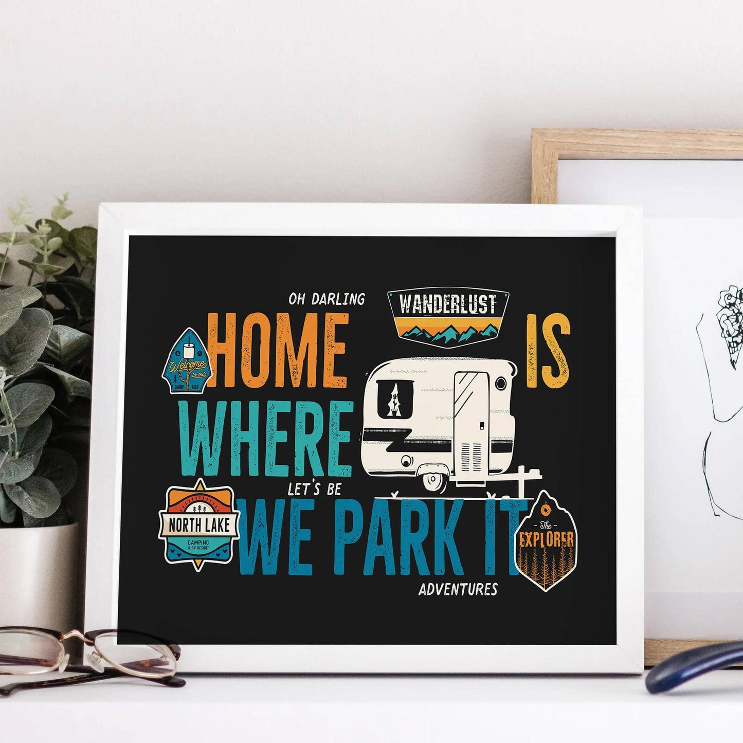 Camper Van Travel Print - HypeSheriff