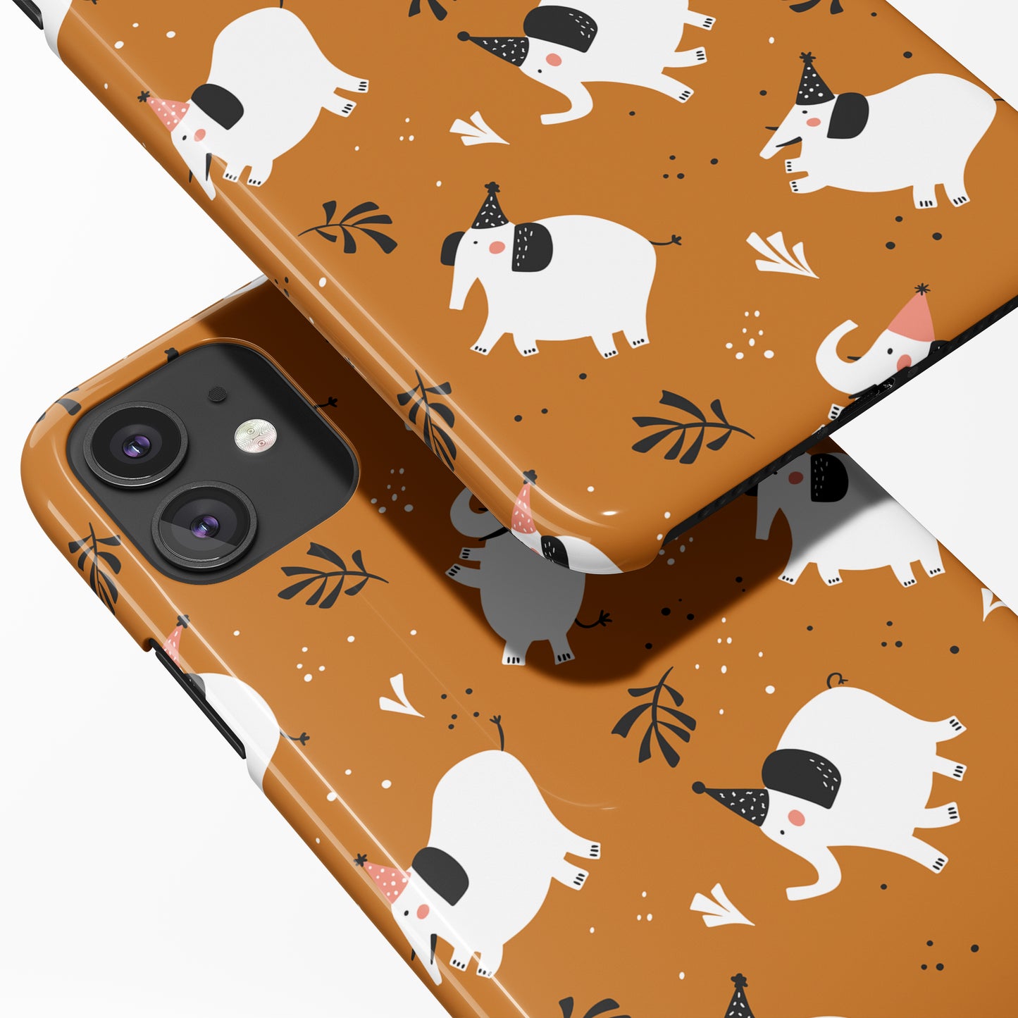 Cute Boho Elephants iPhone Case - HypeSheriff
