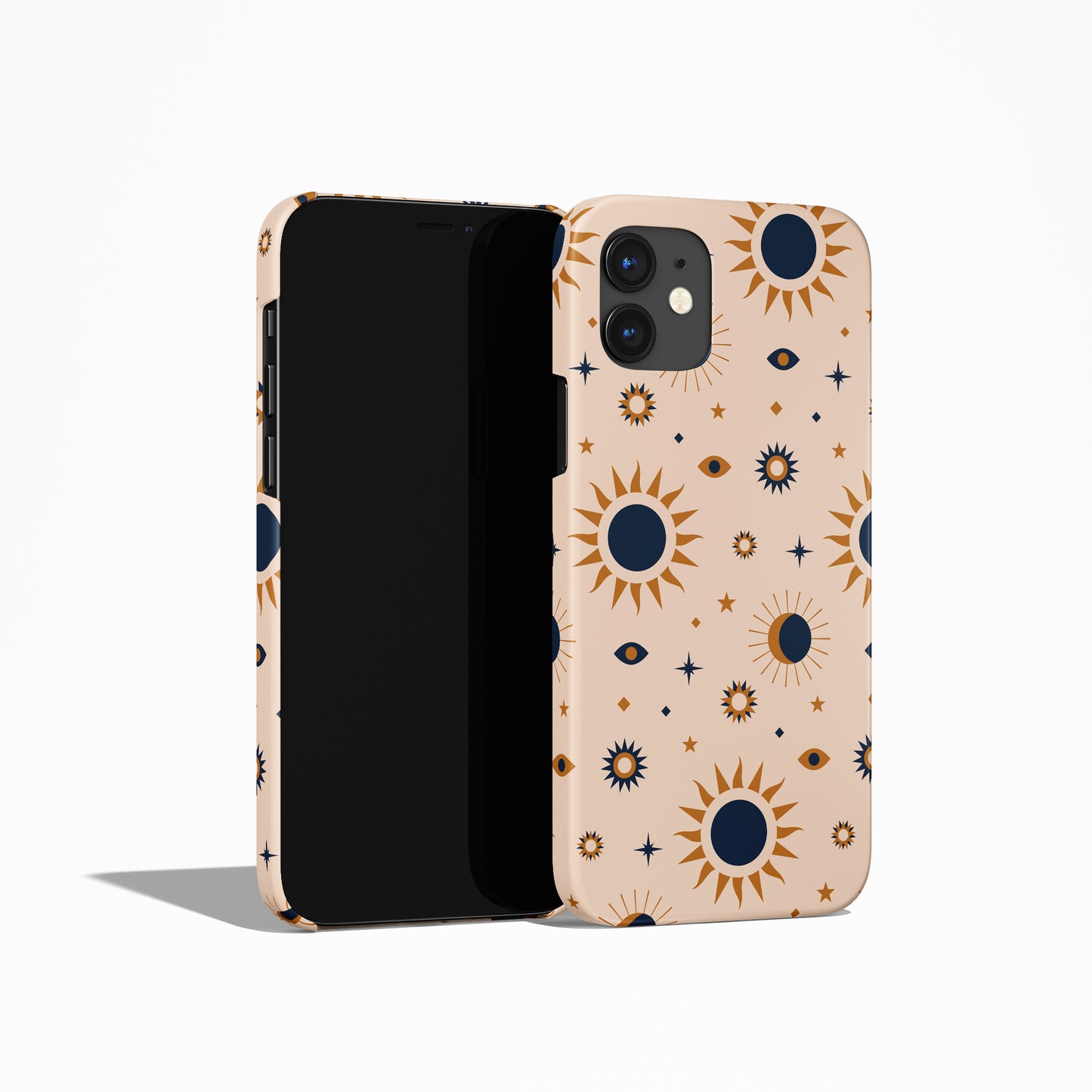 Beige Sky with Stars iPhone Case - HypeSheriff