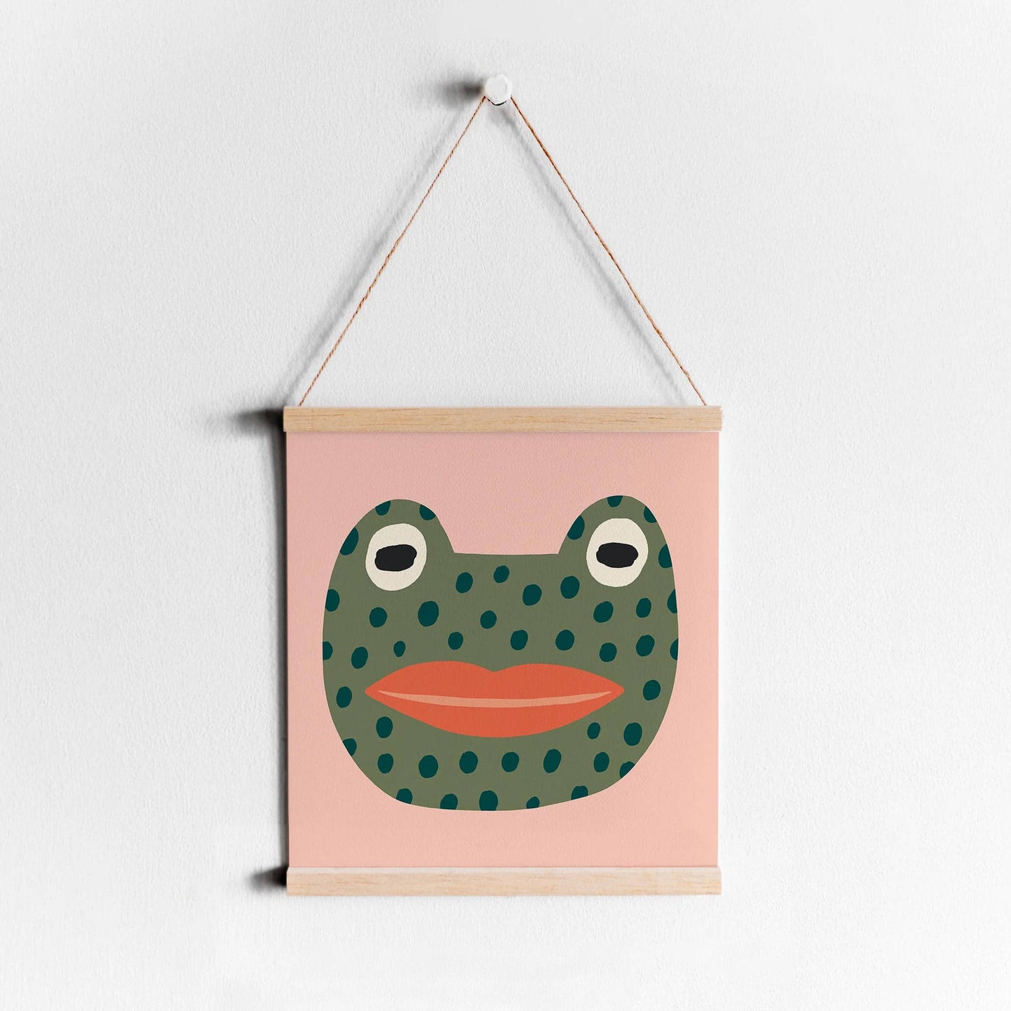 Funny Frog with Red Lips Print - HypeSheriff