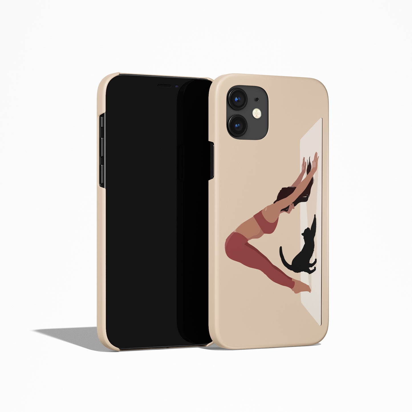 Yoga with Cat iPhone Case - HypeSheriff