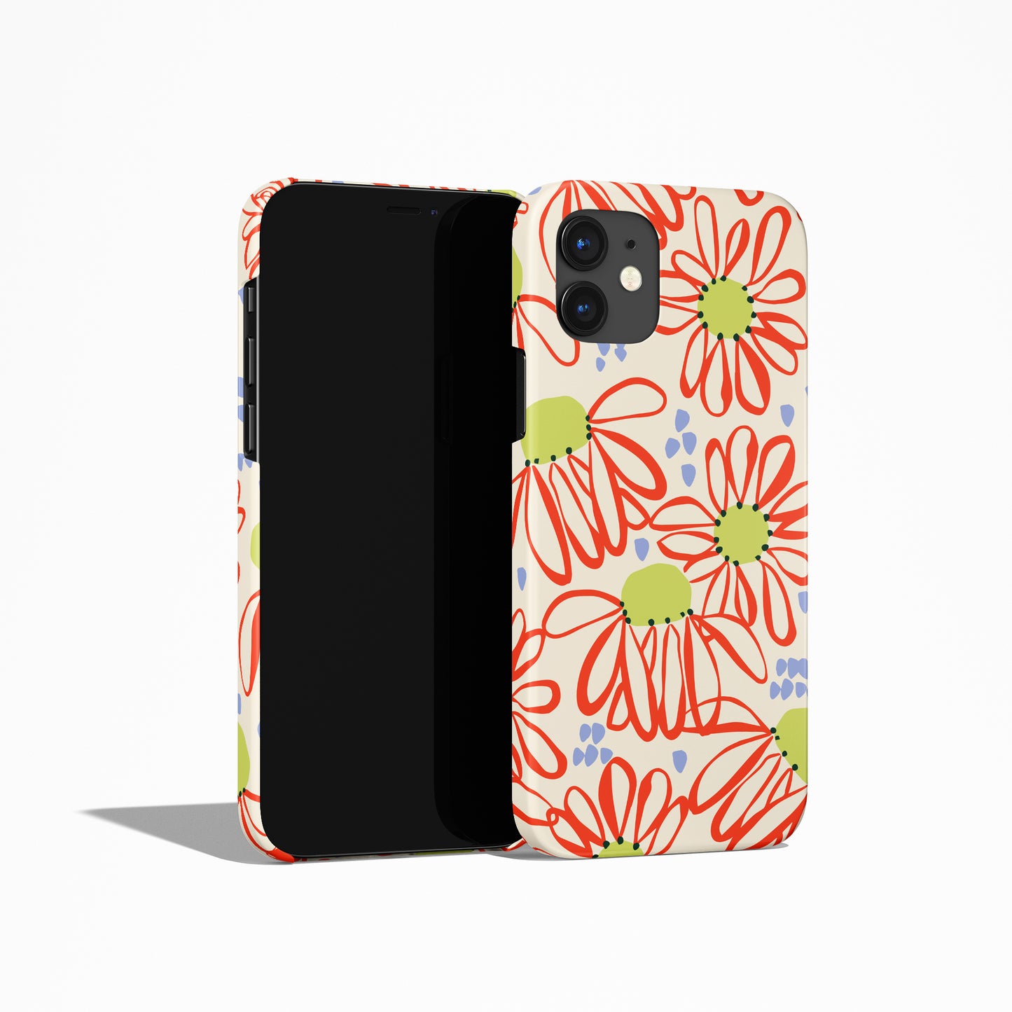 Red Floral iPhone Case - HypeSheriff