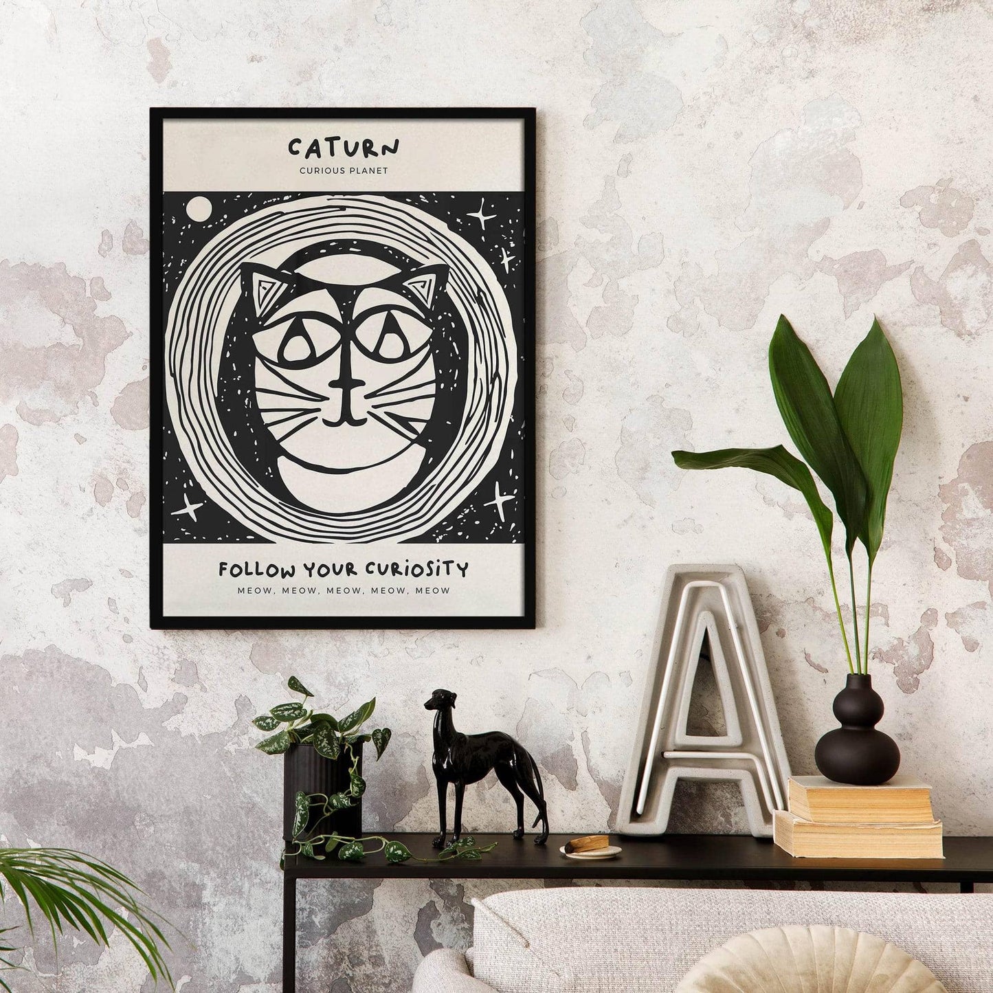 Caturn Space Cat Poster - HypeSheriff