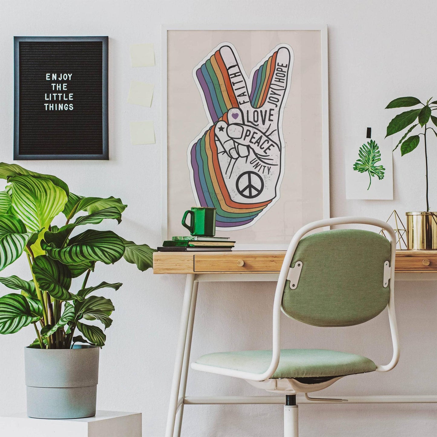 Peace & Love Poster - HypeSheriff