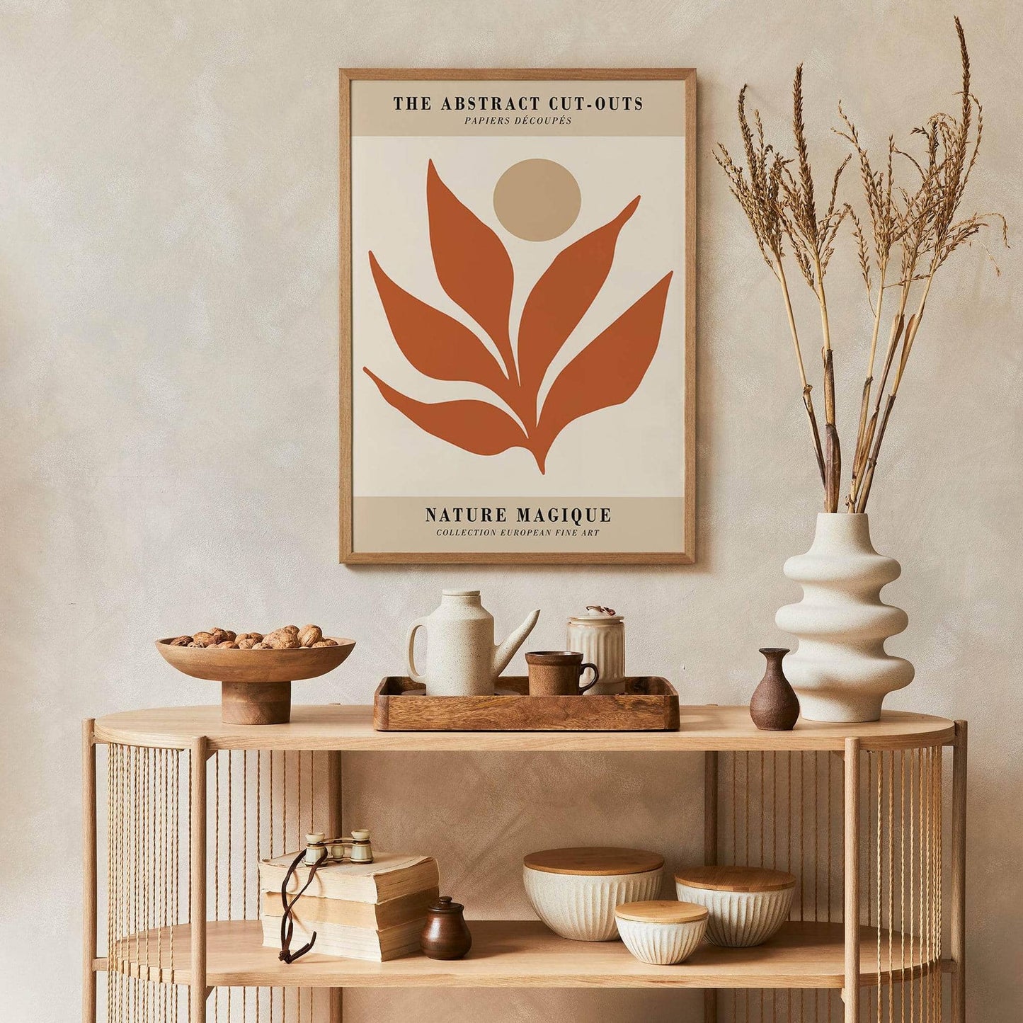 Beige Boho Botanical Poster - HypeSheriff