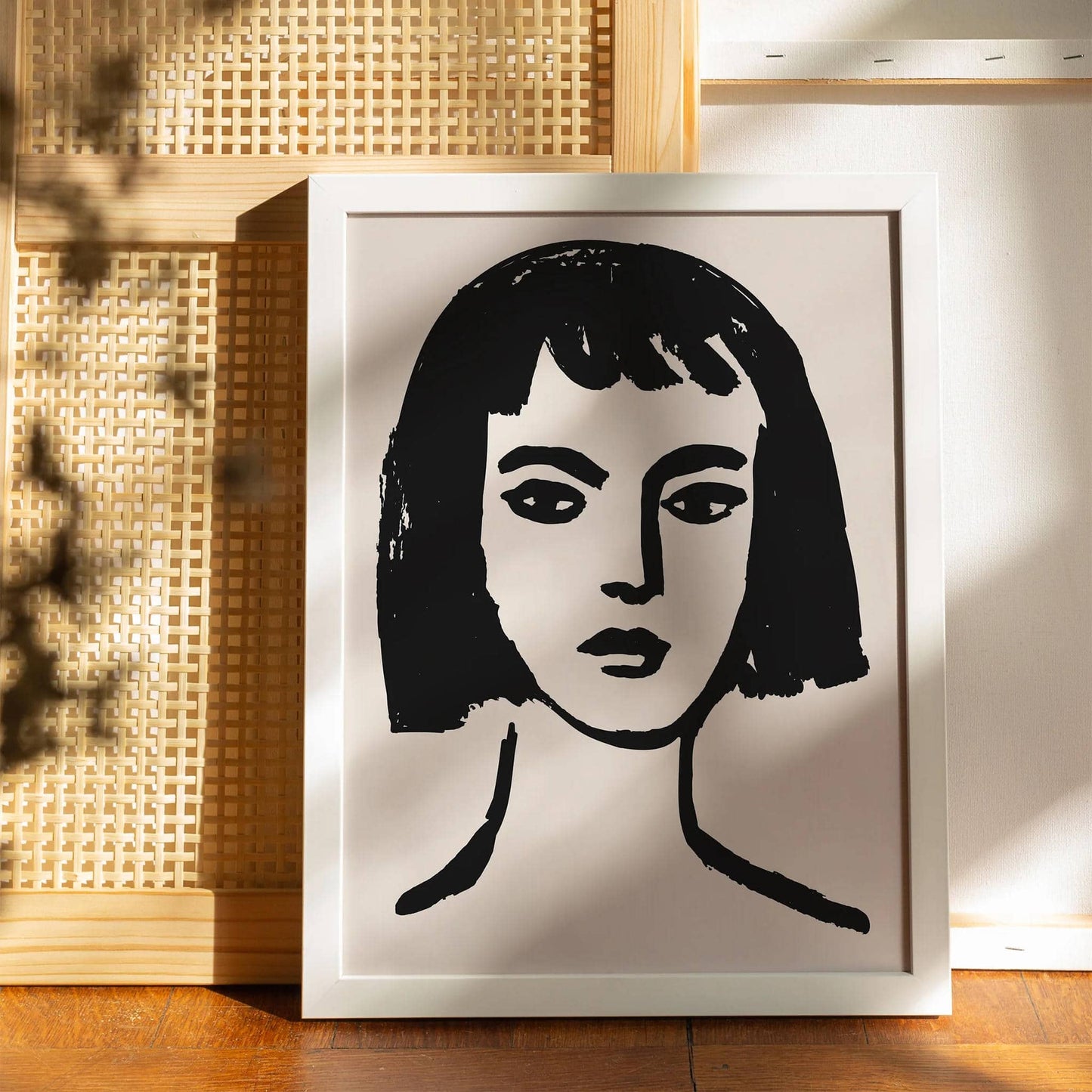 Portrait of a Lady Black Ink Poster - HypeSheriff