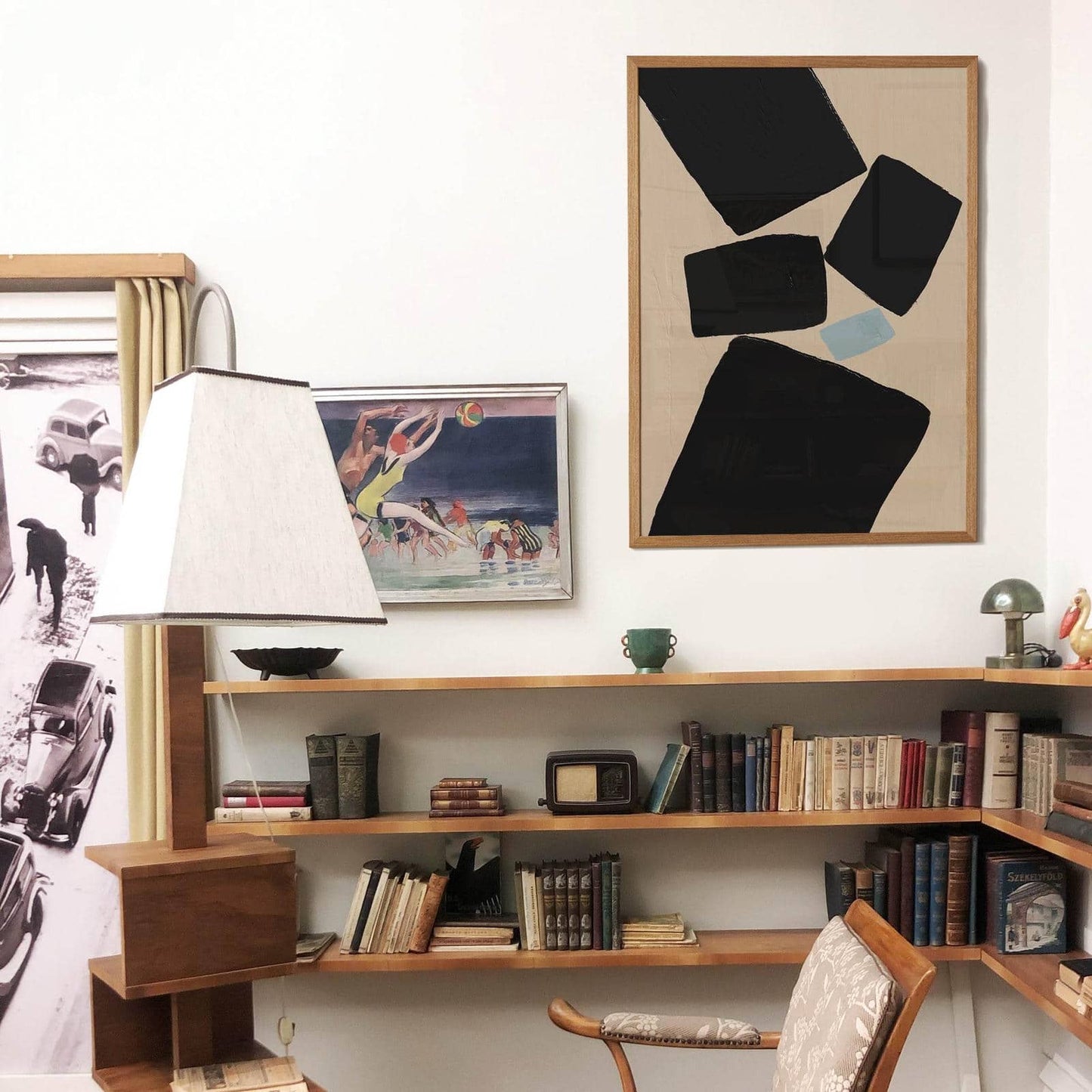 Black&Blue Modern Composition Poster - HypeSheriff