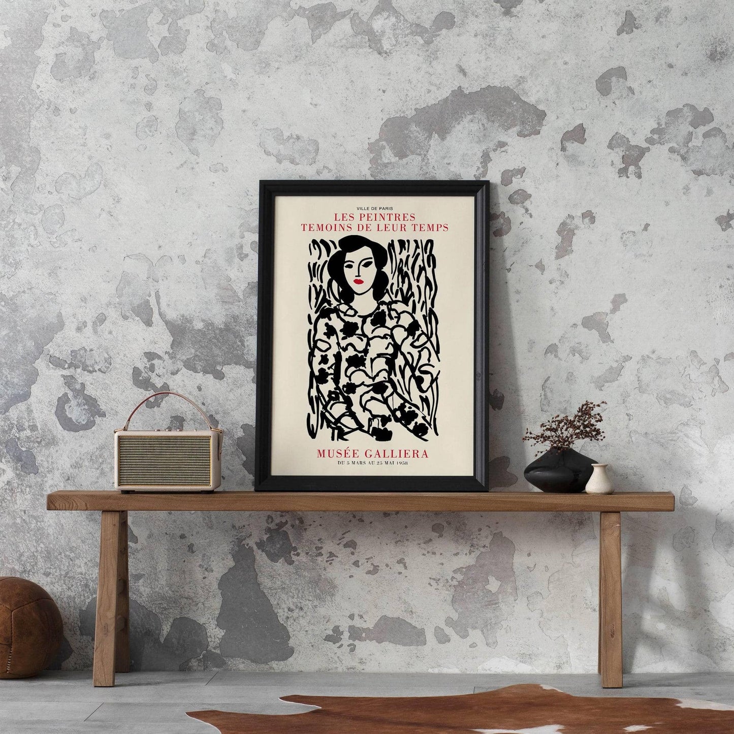 Black Ink Woman Painting Poster - HypeSheriff