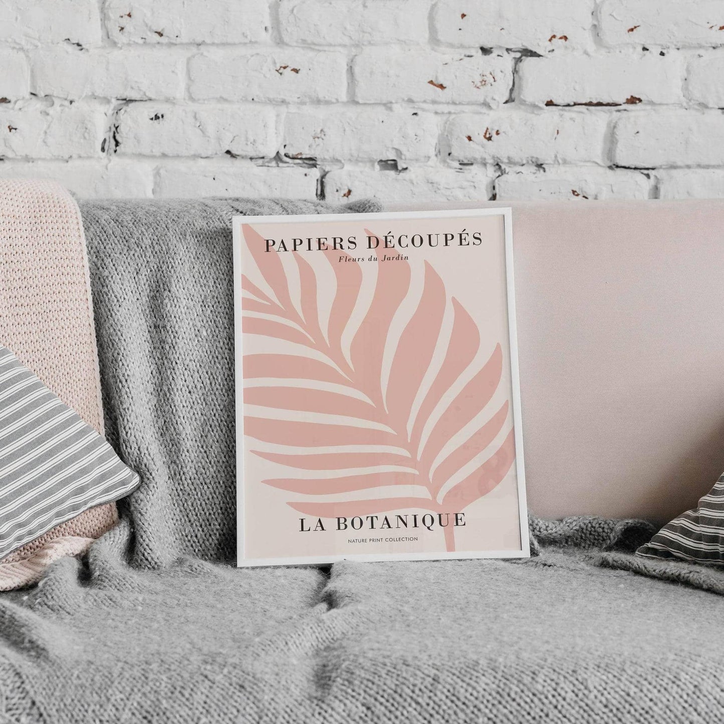 Pink Leaf Modern Poster - HypeSheriff