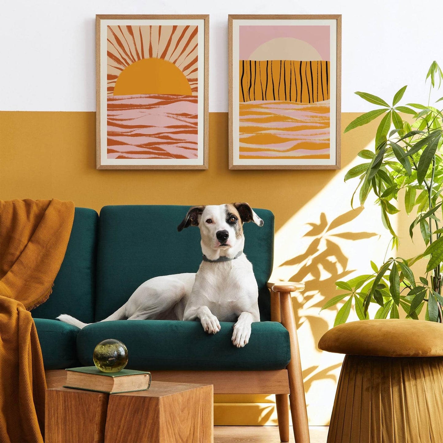 Abstract Boho Colorful Sun Poster - HypeSheriff